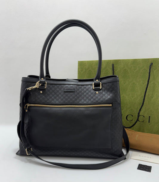 Gucci Microguccissima Leather Tote Bag