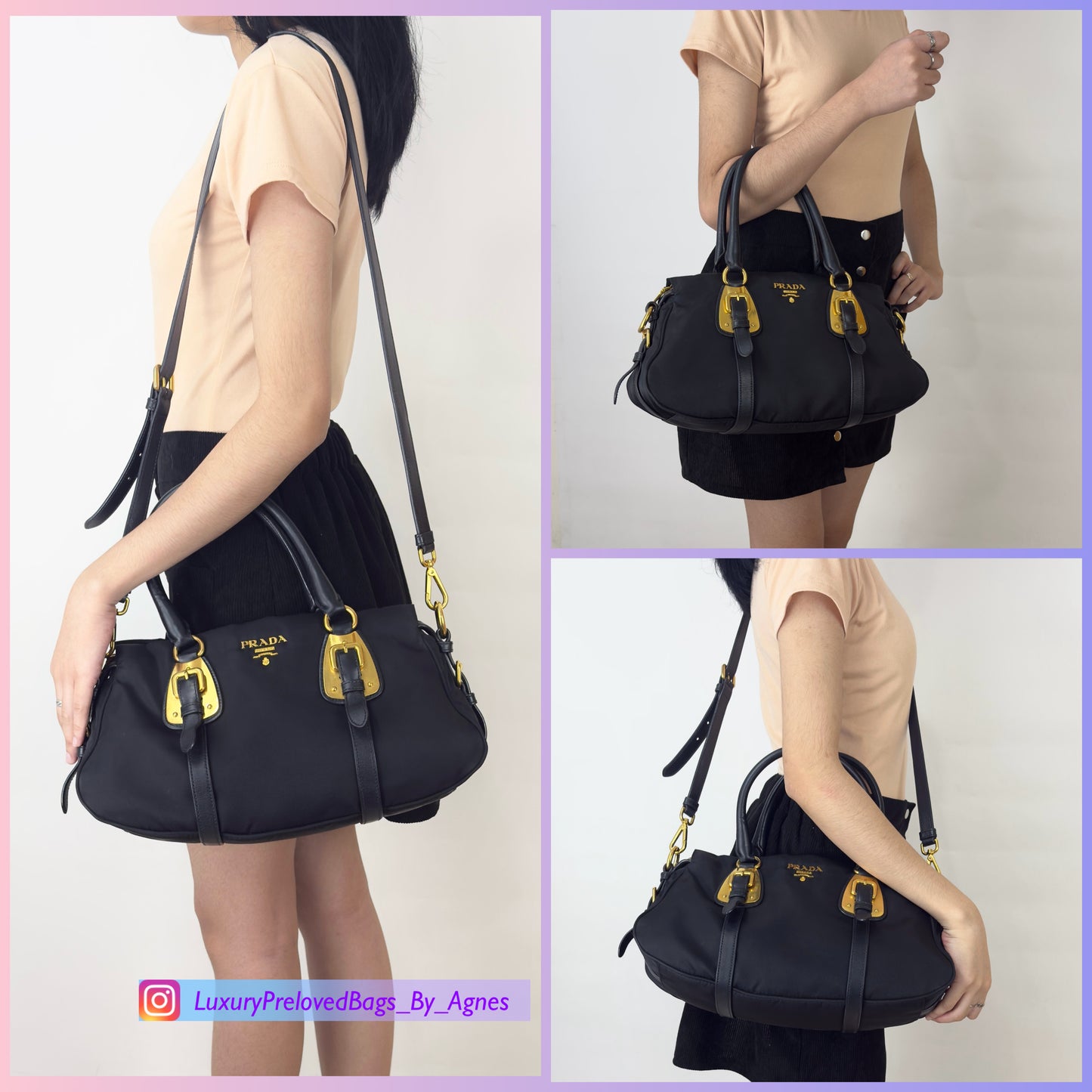Prada Black Tessuto Nylon