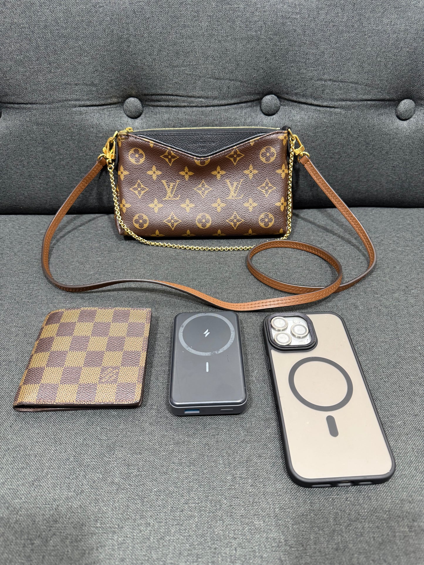 Louis Vuitton Monogram Canvas Pallas Clutch