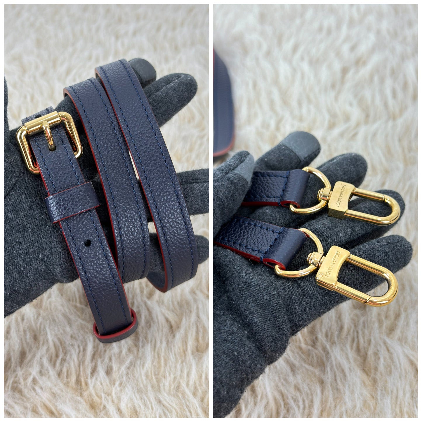 Louis Vuitton Pochette Métis In Marine Rouge
Monogram Empreinte