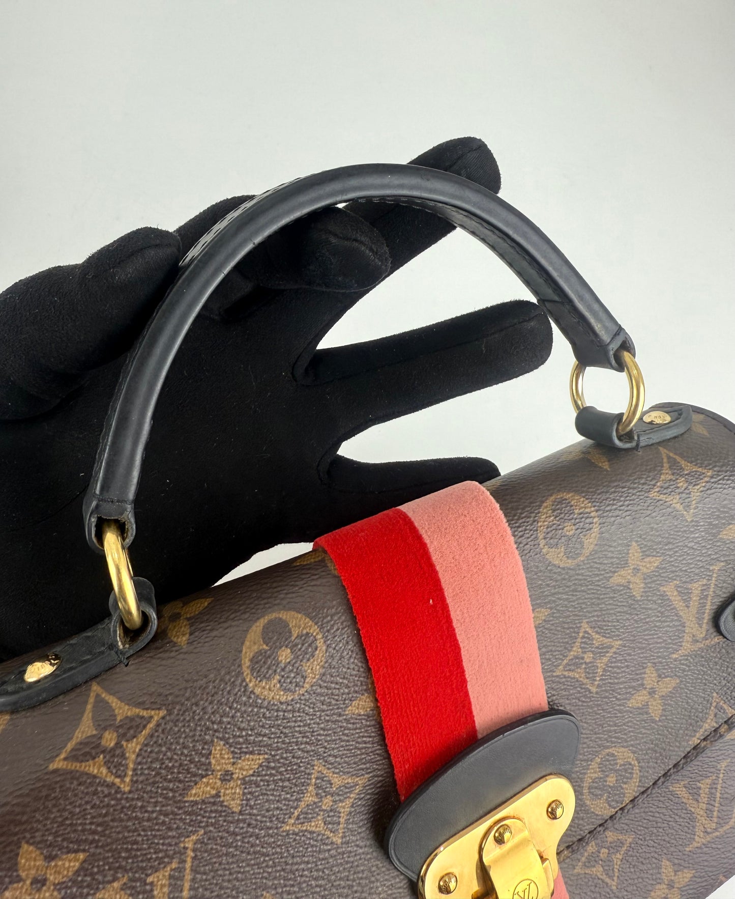 Louis Vuitton Georges BB Monogram In Coquelicot Peach