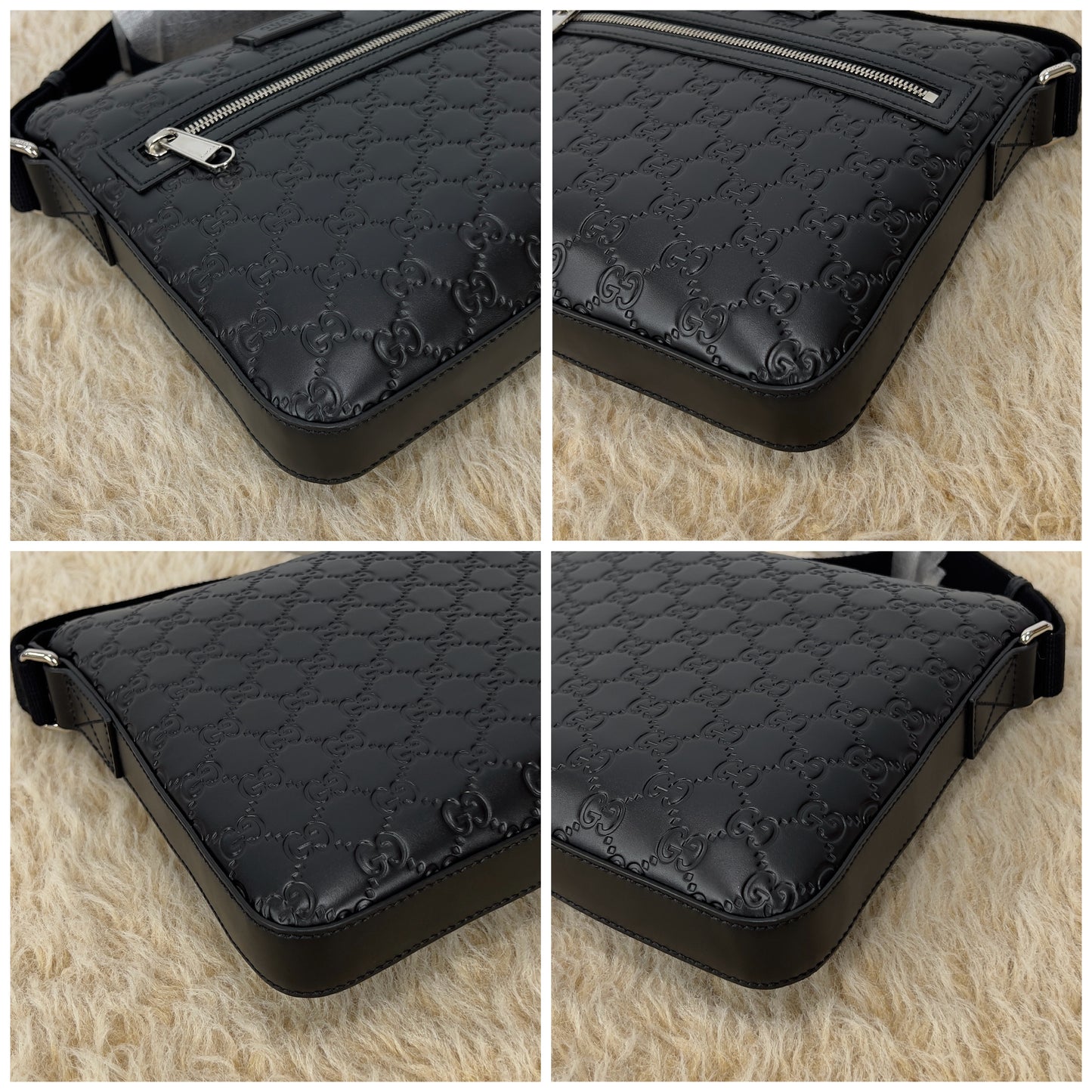 Gucci GG Signature Zip Messenger Bag