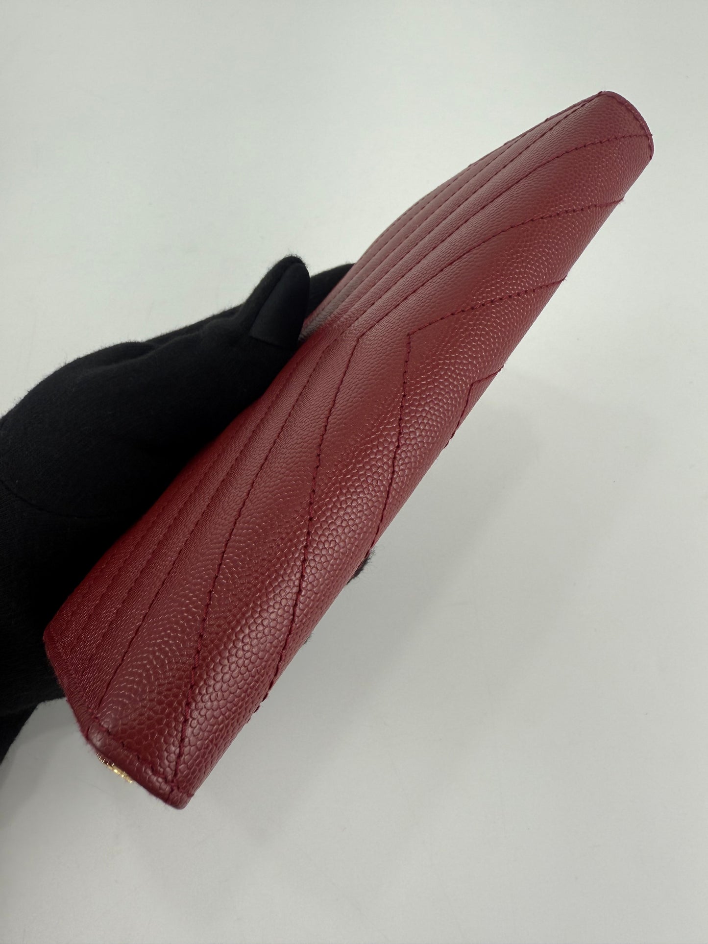 Saint Laurent Cassandre Matelassé Zip Around Wallet