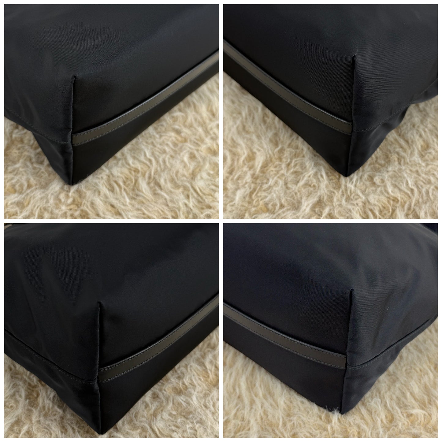 Prada Tessuto Nylon Saffiano Shopping Tote