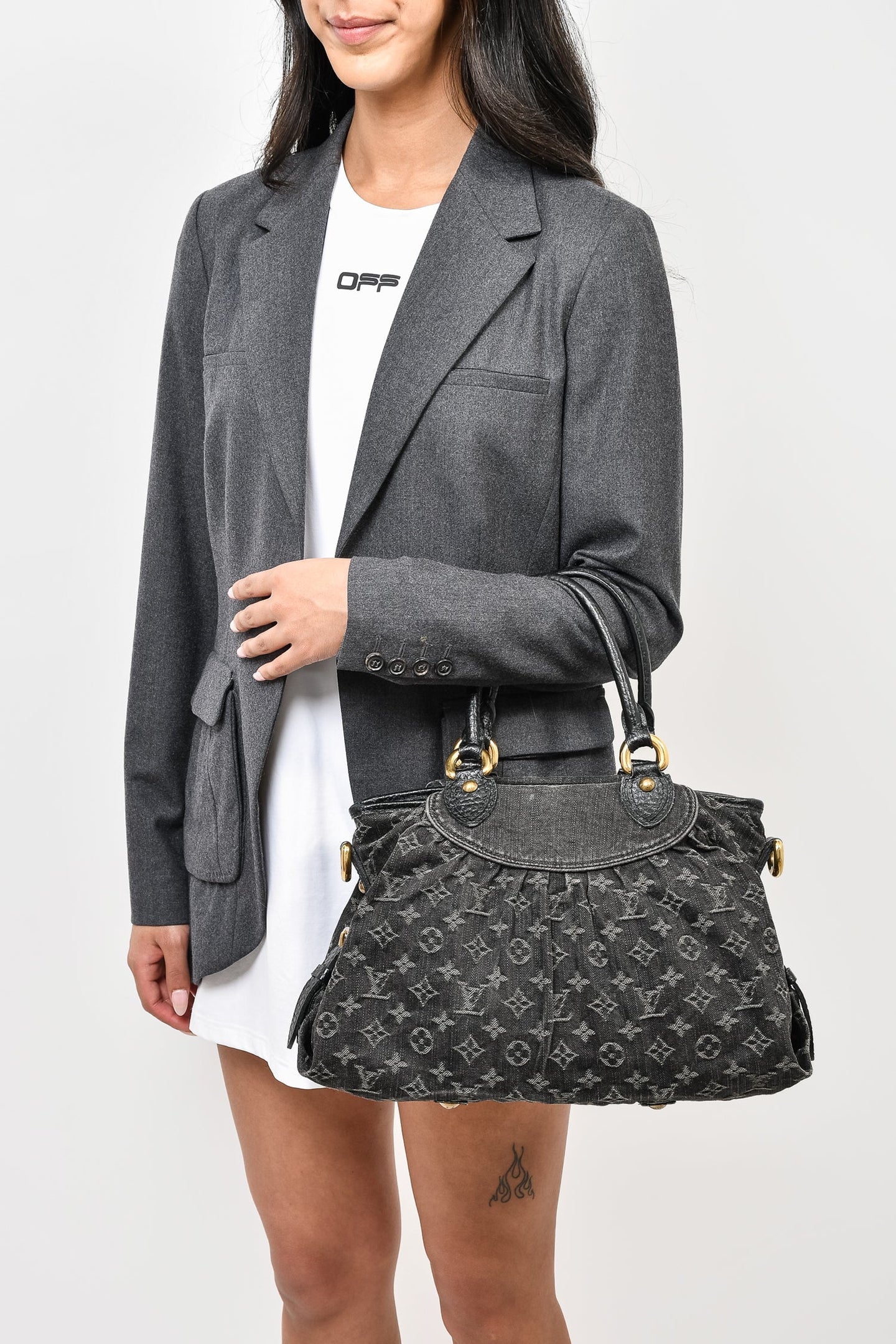 Louis Vuitton Monogram Denim Neo Cabby MM Handbag
