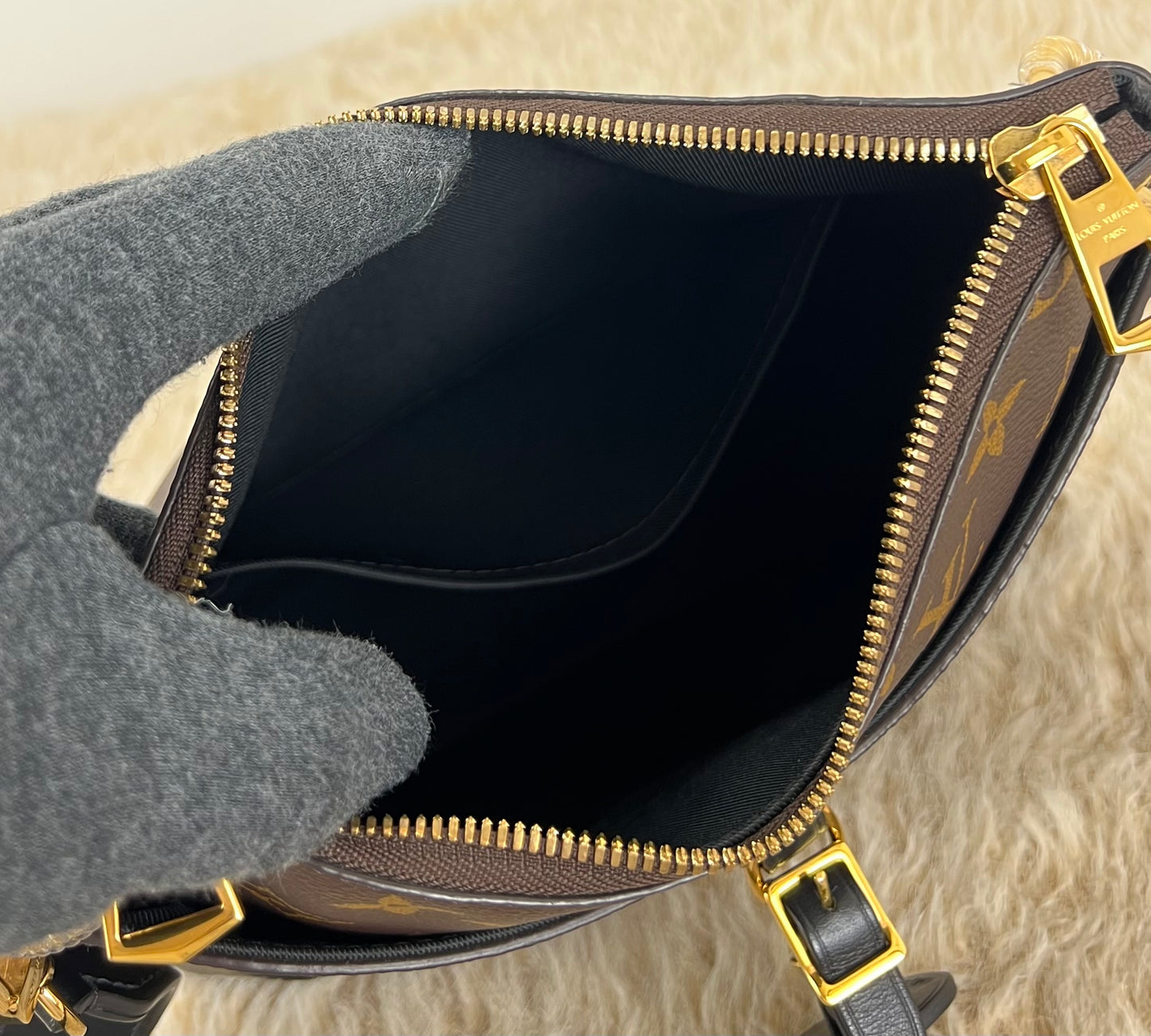 Louis Vuitton Monogram Canvas Odeon PM Noir