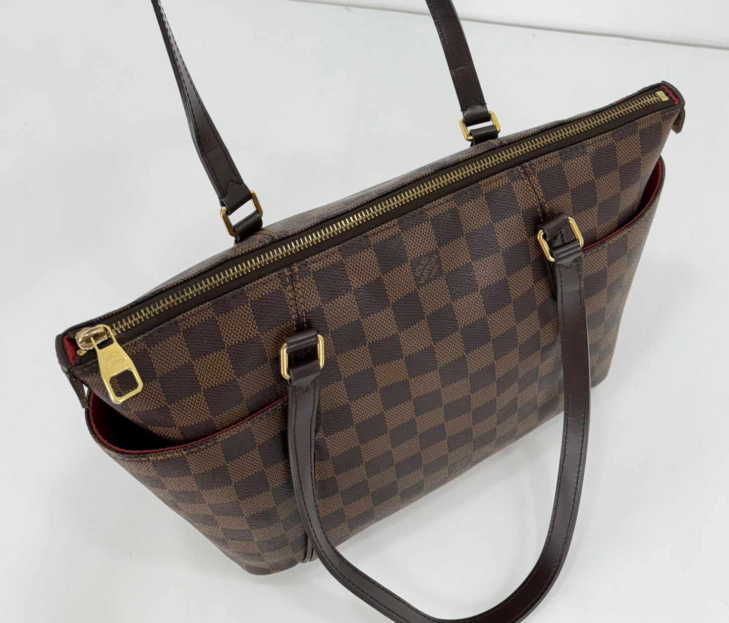 Louis Vuitton Damier Ebene Totally Pm Tote Bag