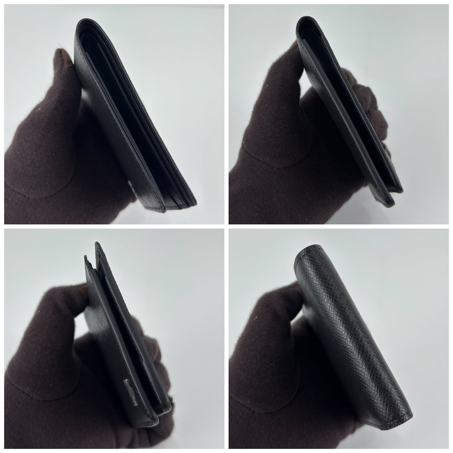 Louis Vuitton Multiple Wallet In Black Taiga Leather ( 3)