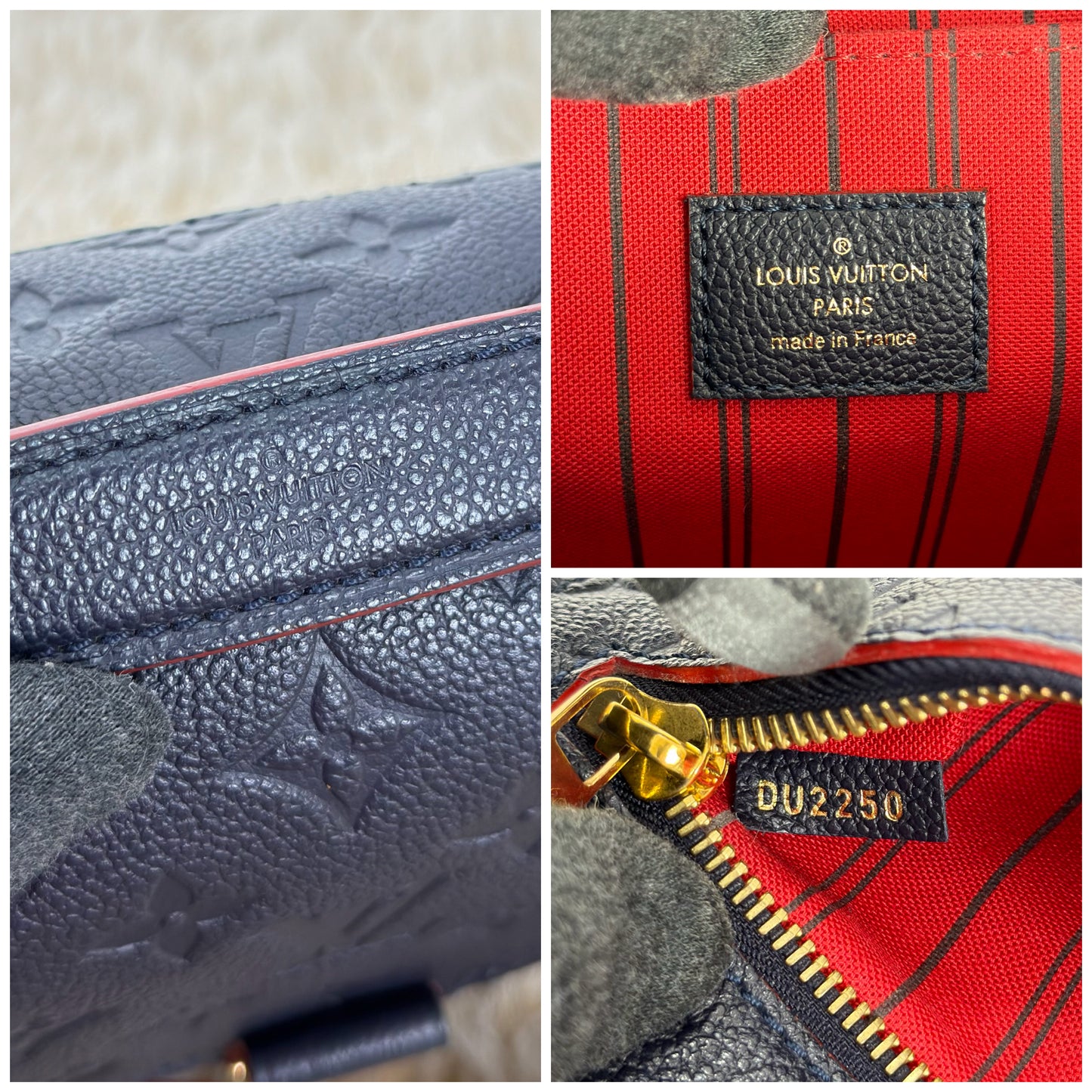 Louis Vuitton Pochette Métis In Marine Rouge
Monogram Empreinte