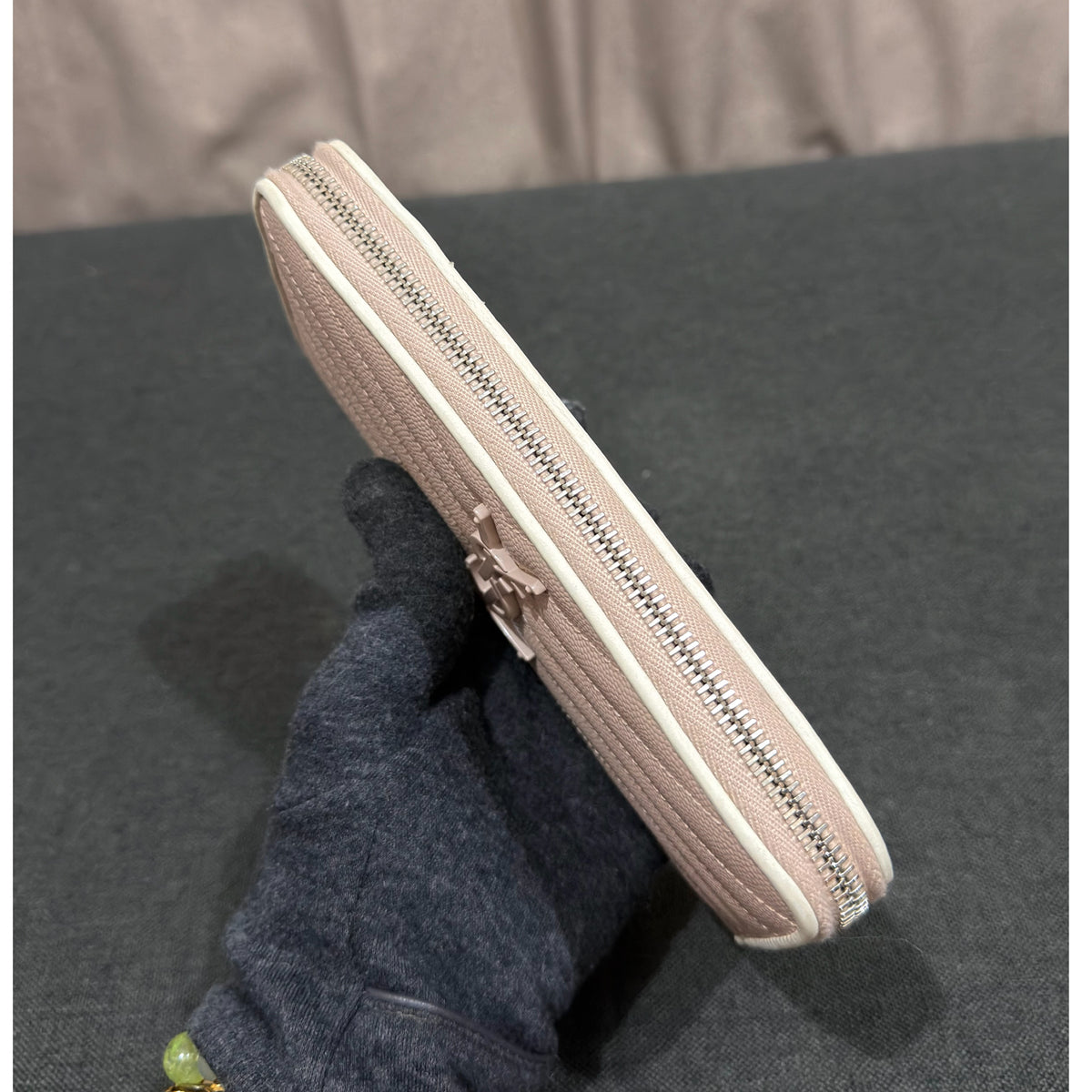 Pale Blush Saint Laurent Monogram
Zip Around Wallet
