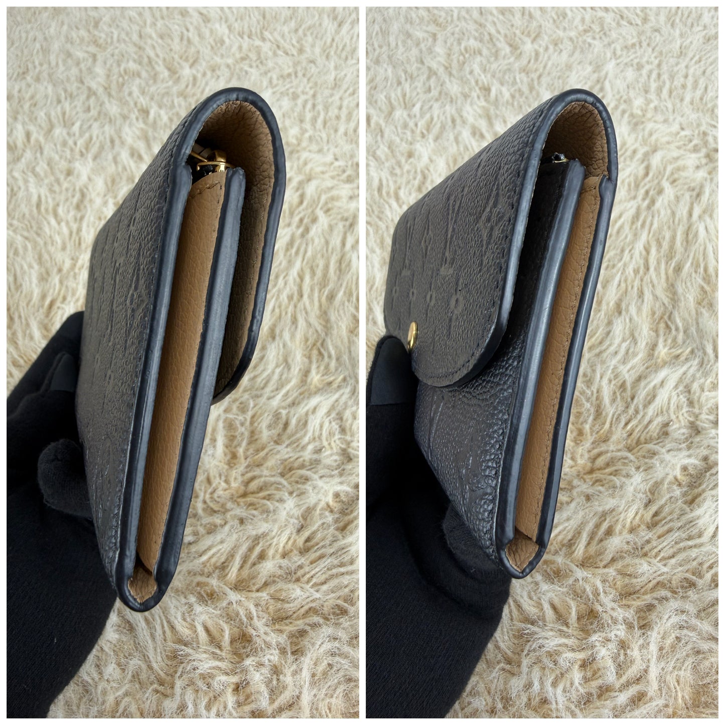 Louis Vuitton Emilie Wallet Monogram Empreinte Leather