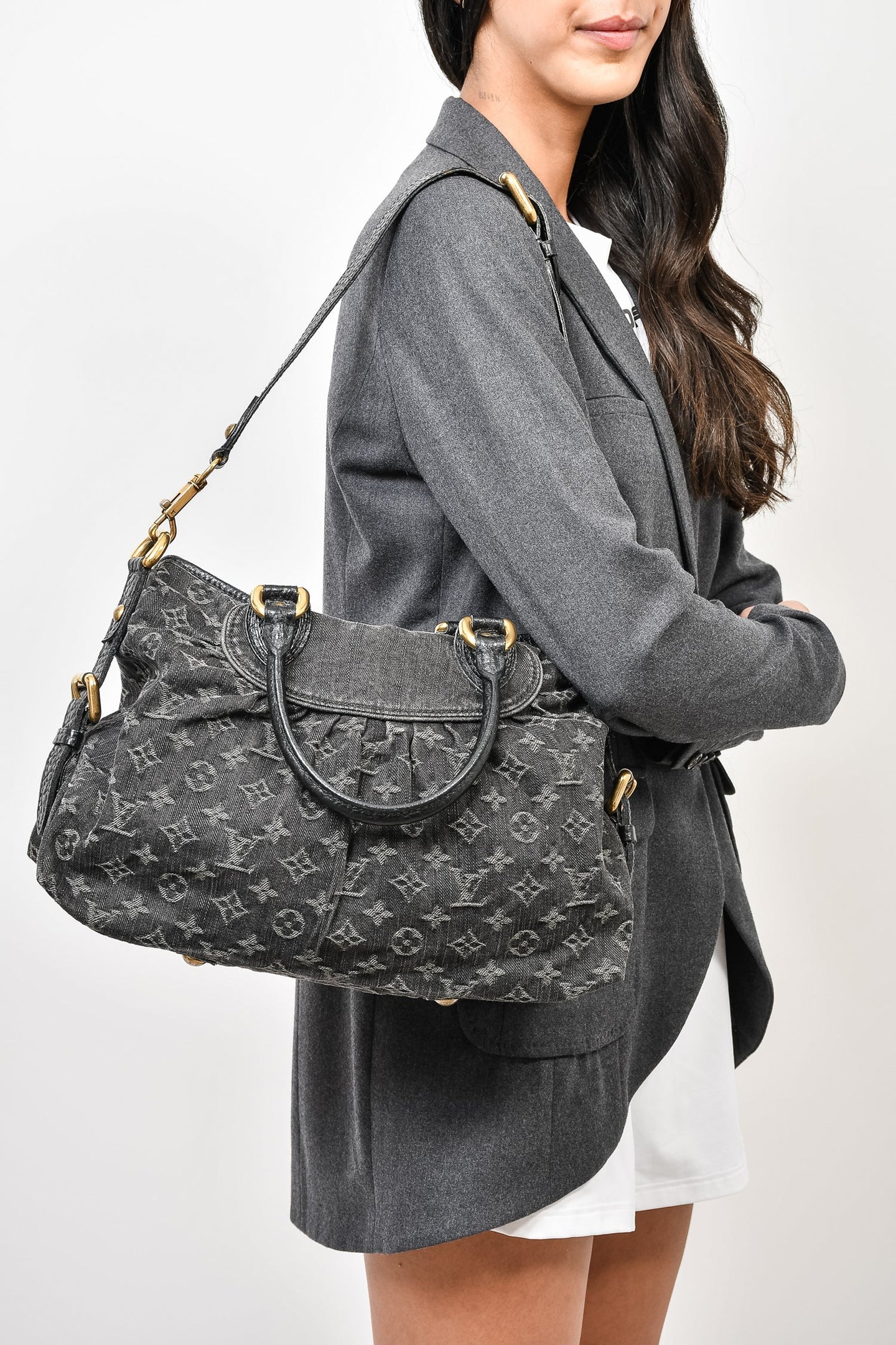 Louis Vuitton Monogram Denim Neo Cabby MM Handbag
