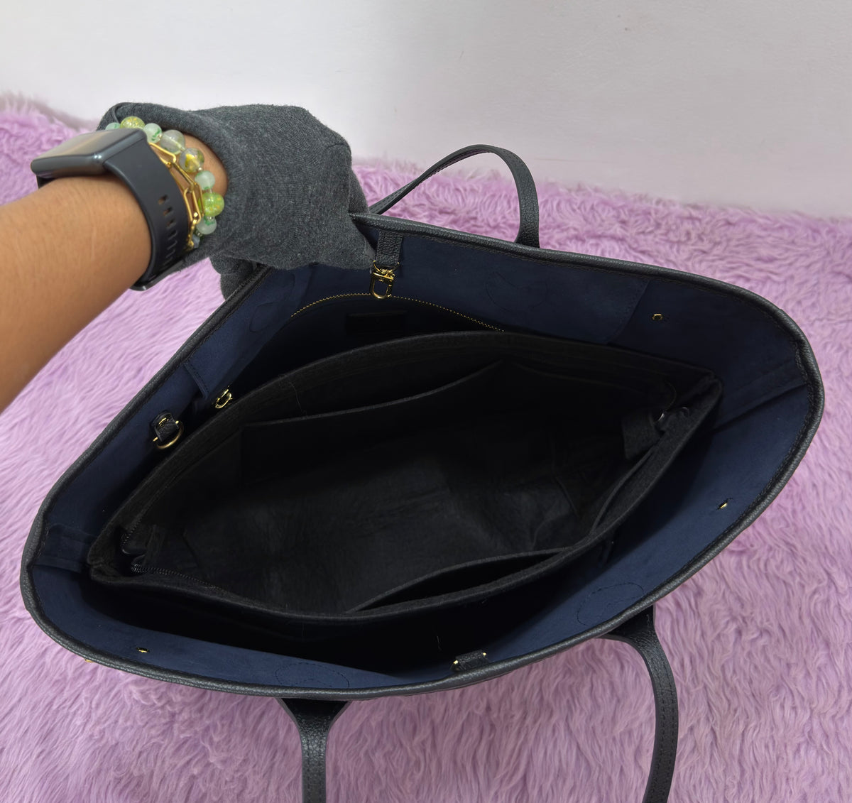 Louis Vuitton Neverfull MM Monogram Empreinte Leather
