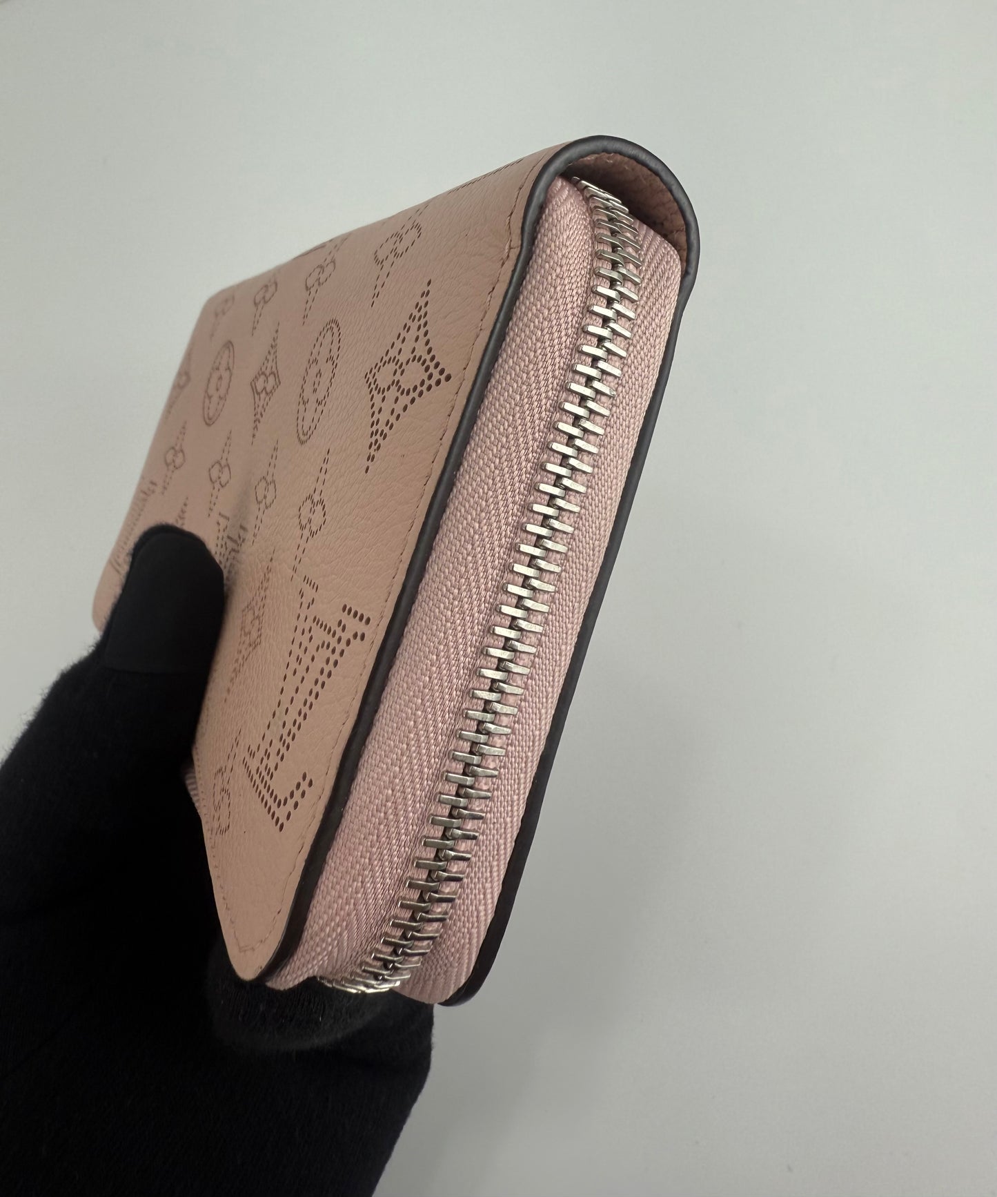 Louis Vuitton Magnolia Pink Monogram Mahina Zippy Wallet