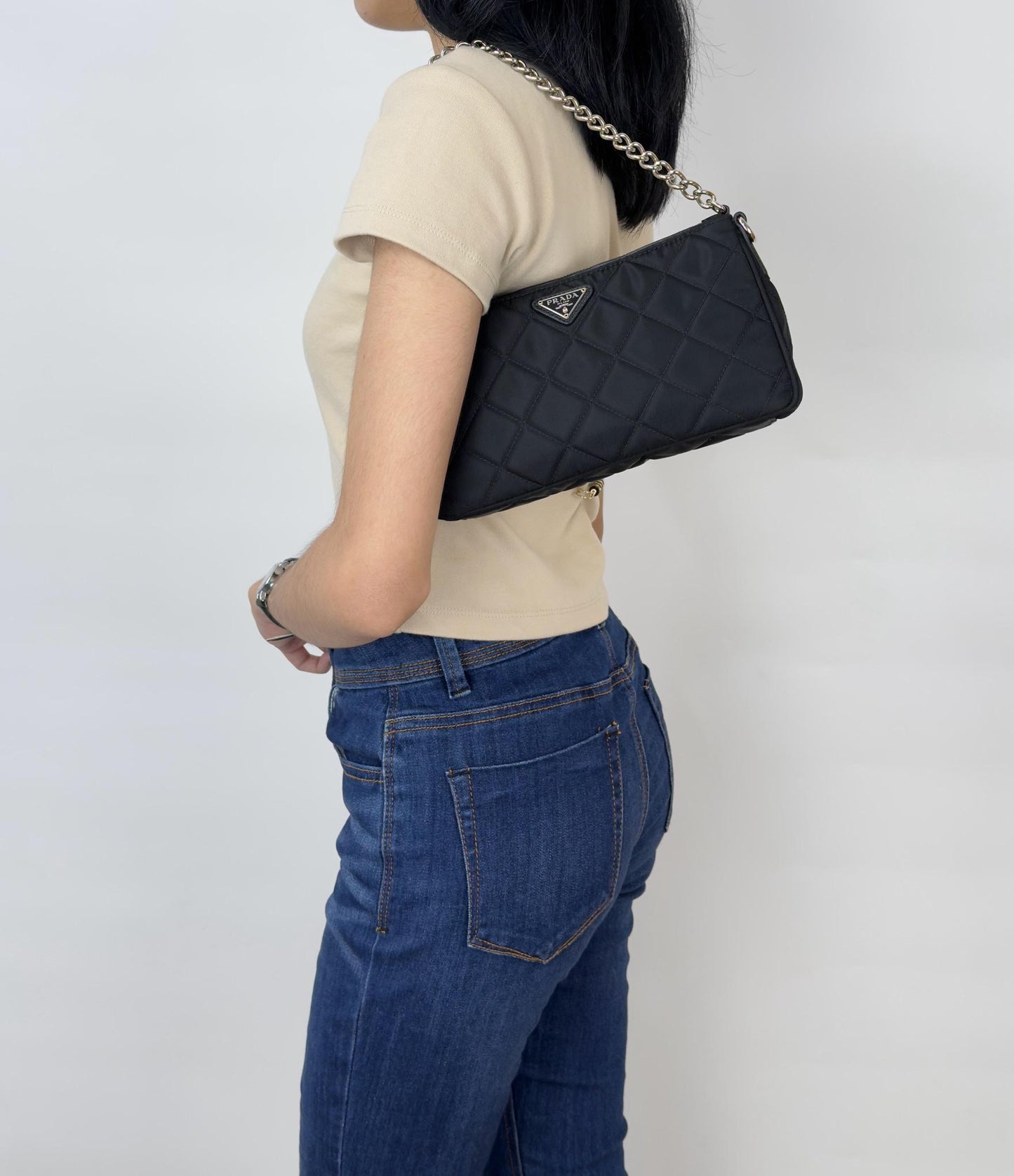 Prada Tessuto Impuntu Quilted Nylon
