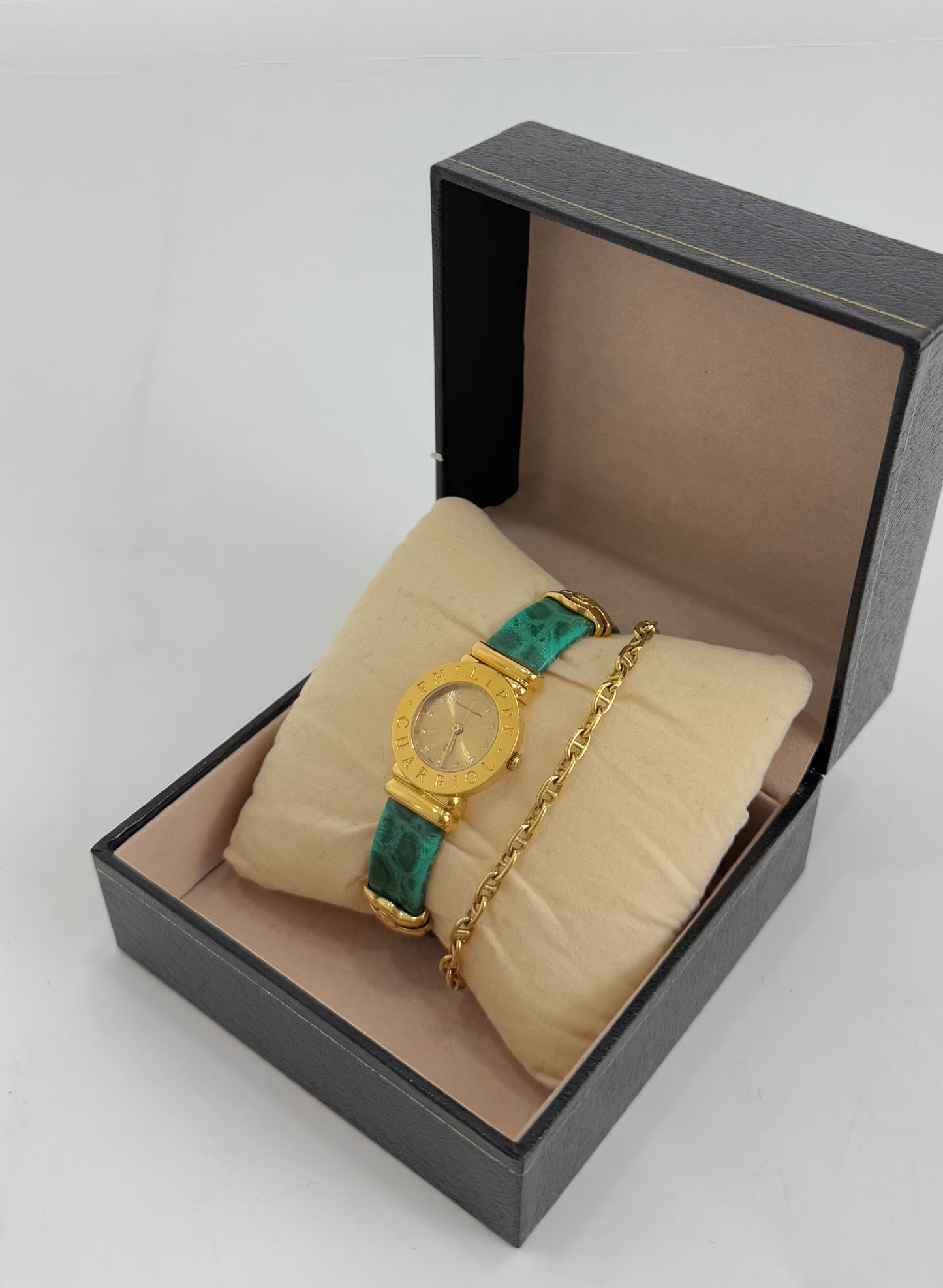Philippe Charriol St-Tropez With Green Leather Strap