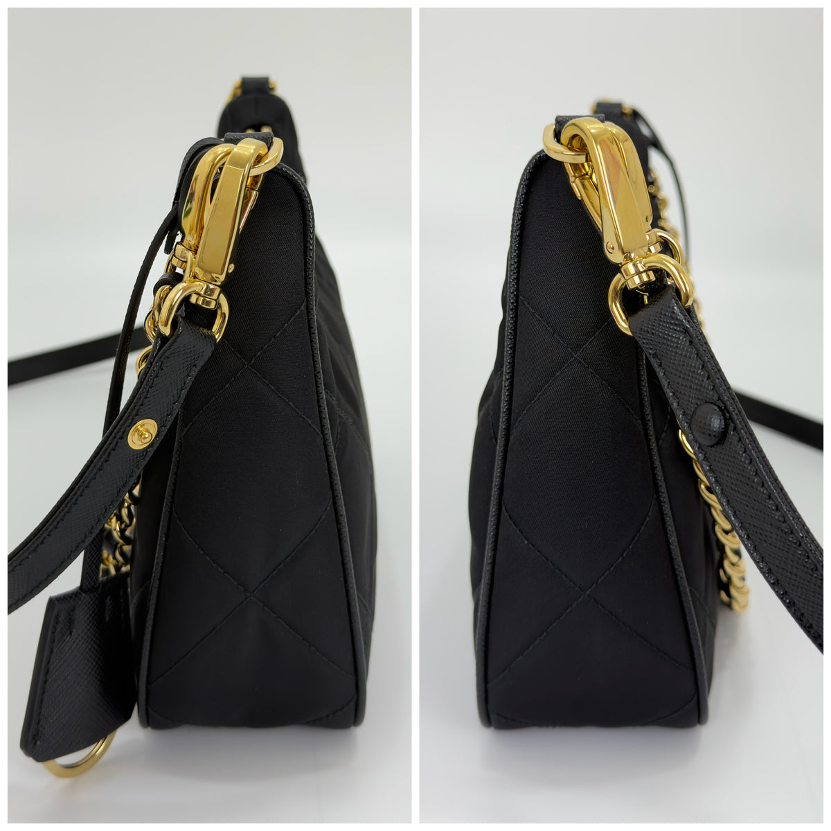 Prada Mini Re-Edition 1995 Chaîne Shoulder Bag
