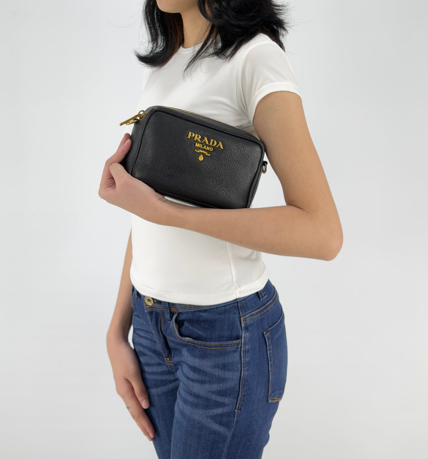 Prada Vitello Phenix Crossbody Bag Mini