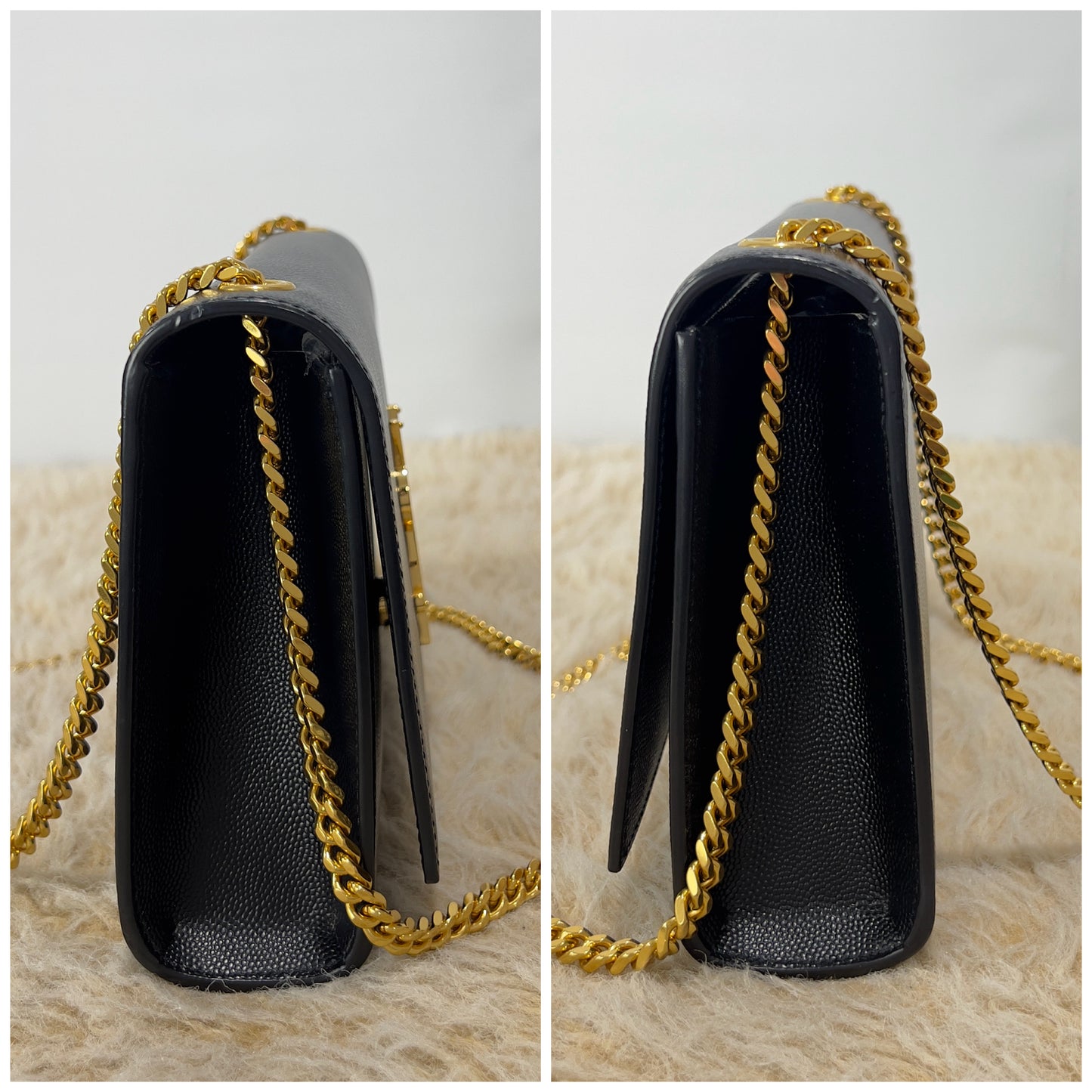 Saint Laurent Kate Medium In Grain De Poudre
Embossed Leather