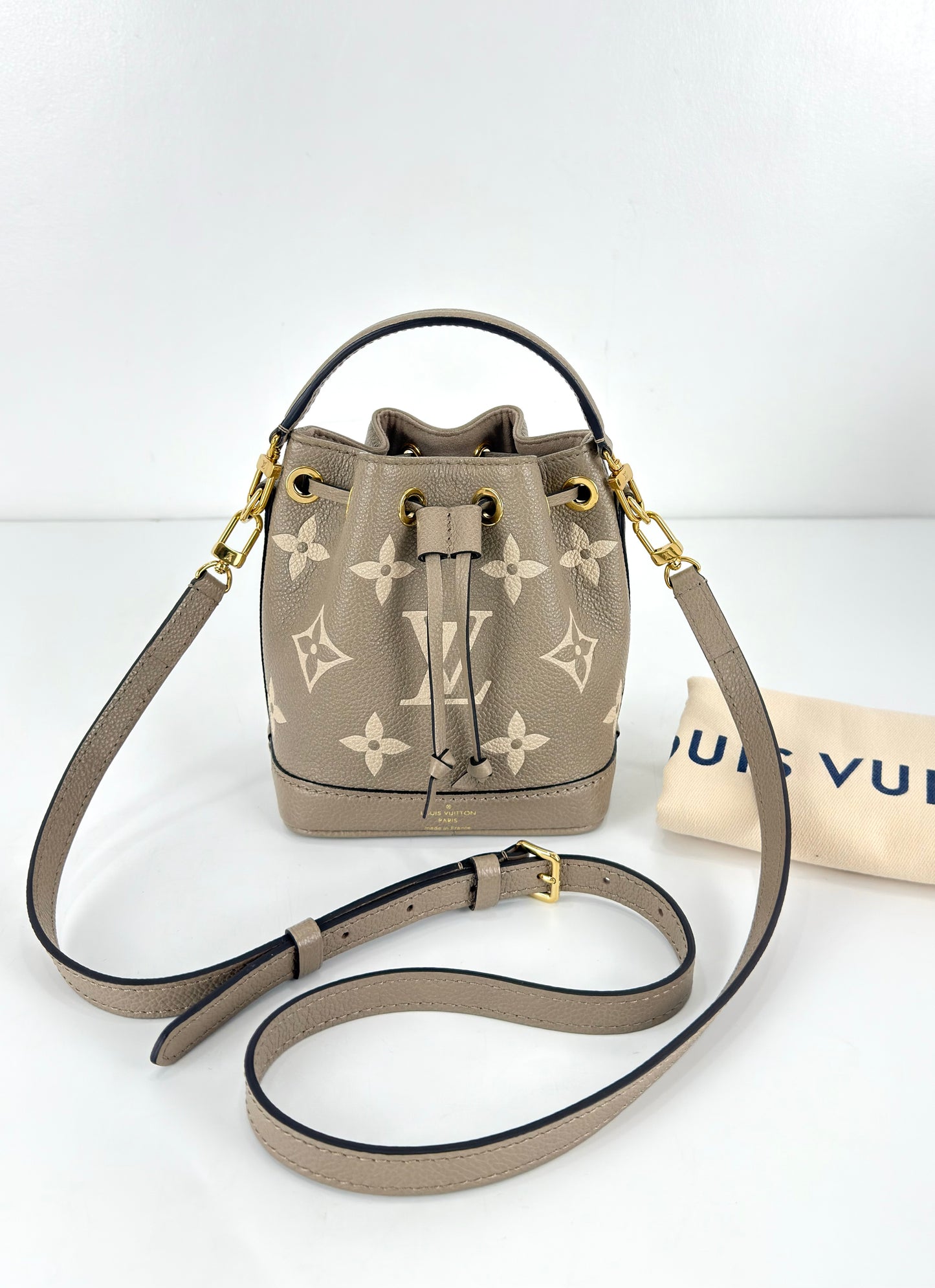 Louis Vuitton Nano Noé Bicolour Monogram Empreinte