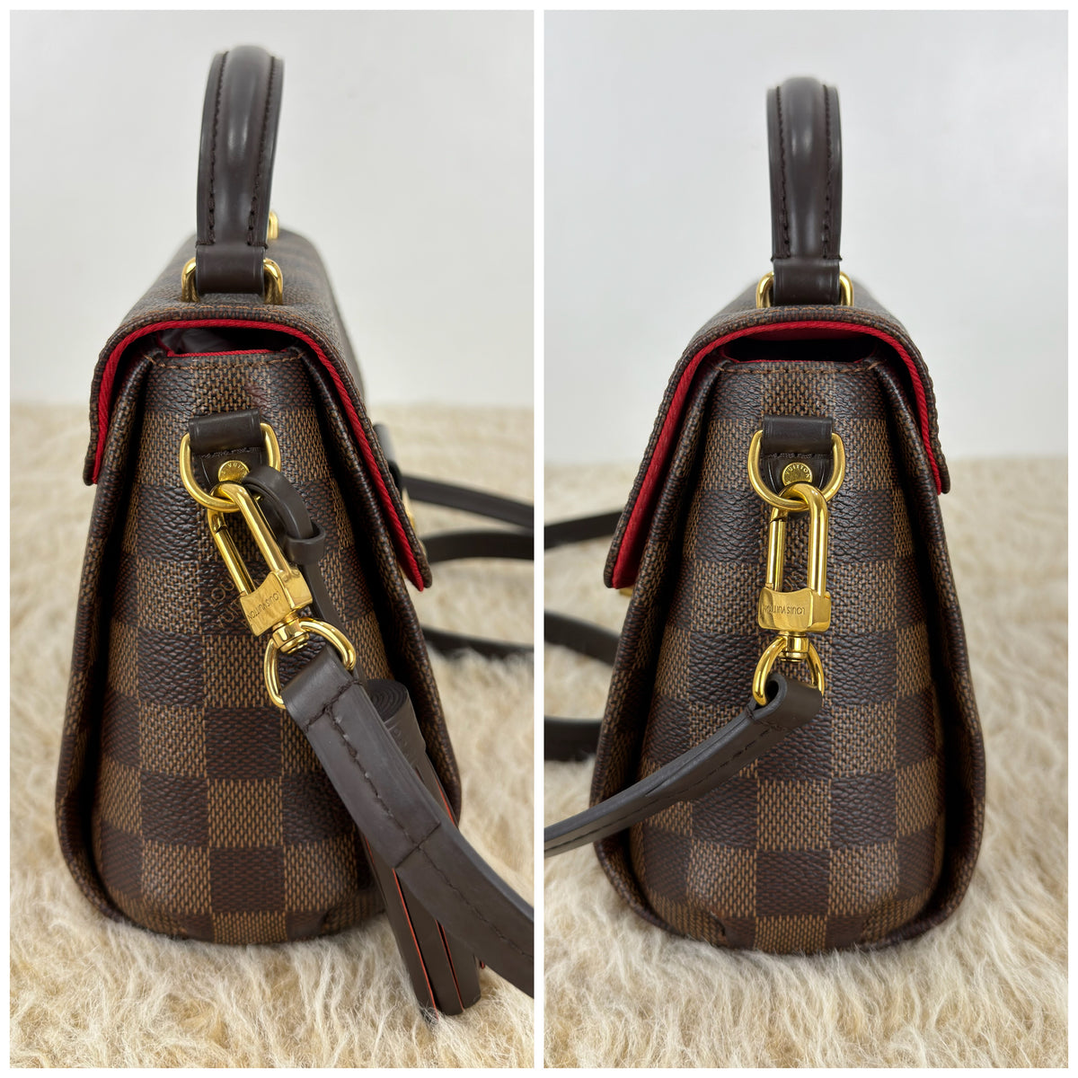 Louis Vuitton Croisette Damier Ebene Canvas