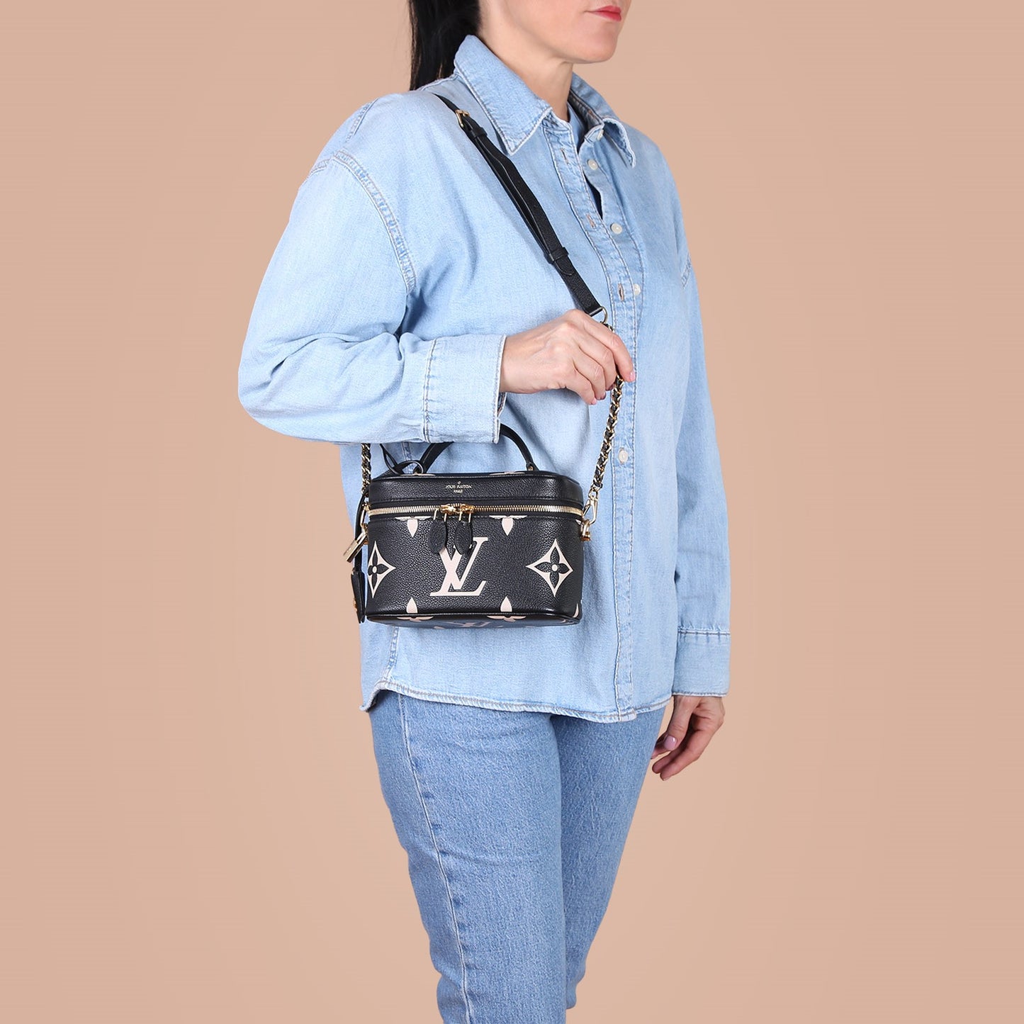 Louis Vuitton Vanity PM Bicolour Monogram Empreinte Leather