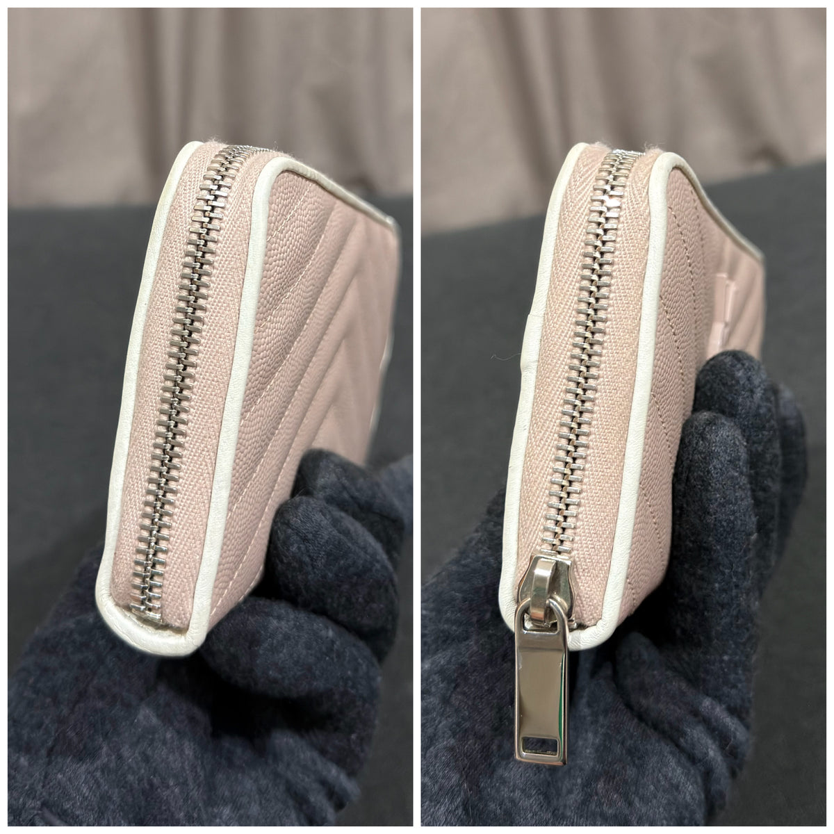Pale Blush Saint Laurent Monogram
Zip Around Wallet