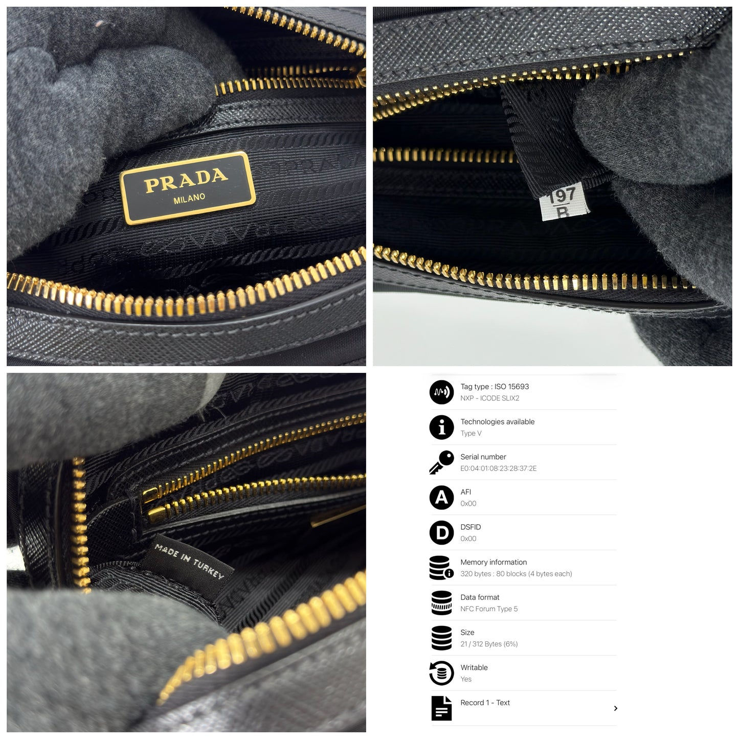 Prada Black Tessuto Nylon Camera Bag 1BH089