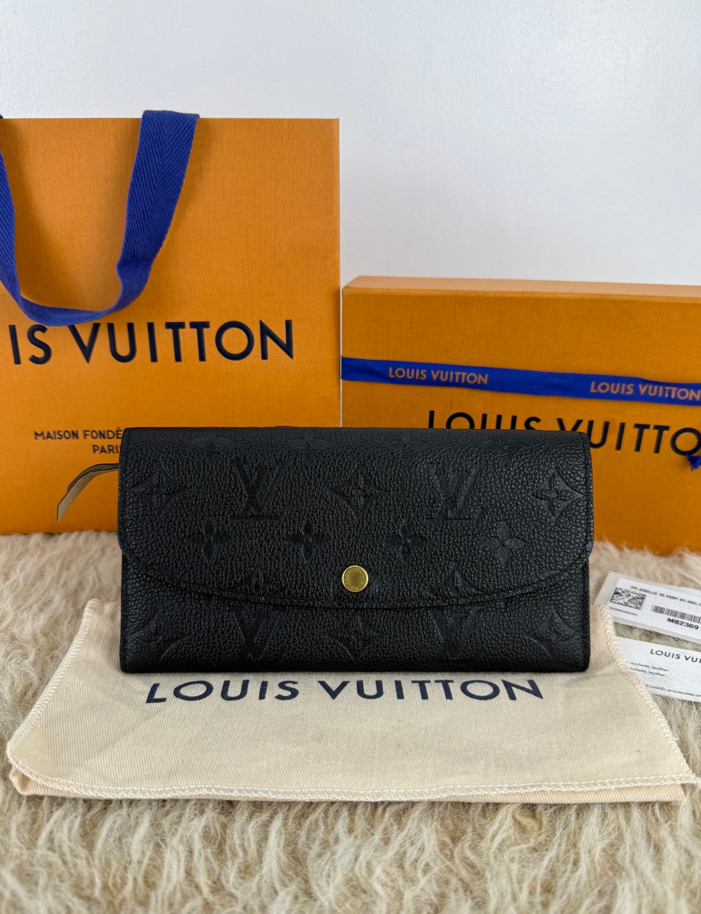 Louis Vuitton Emilie Wallet Monogram Empreinte Leather