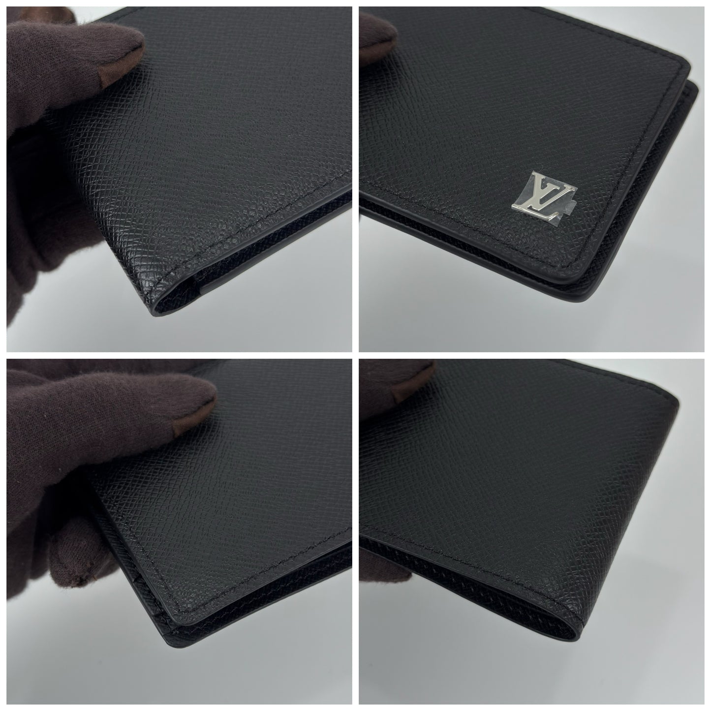 Louis Vuitton Multiple Wallet In Black Taiga Leather (2)