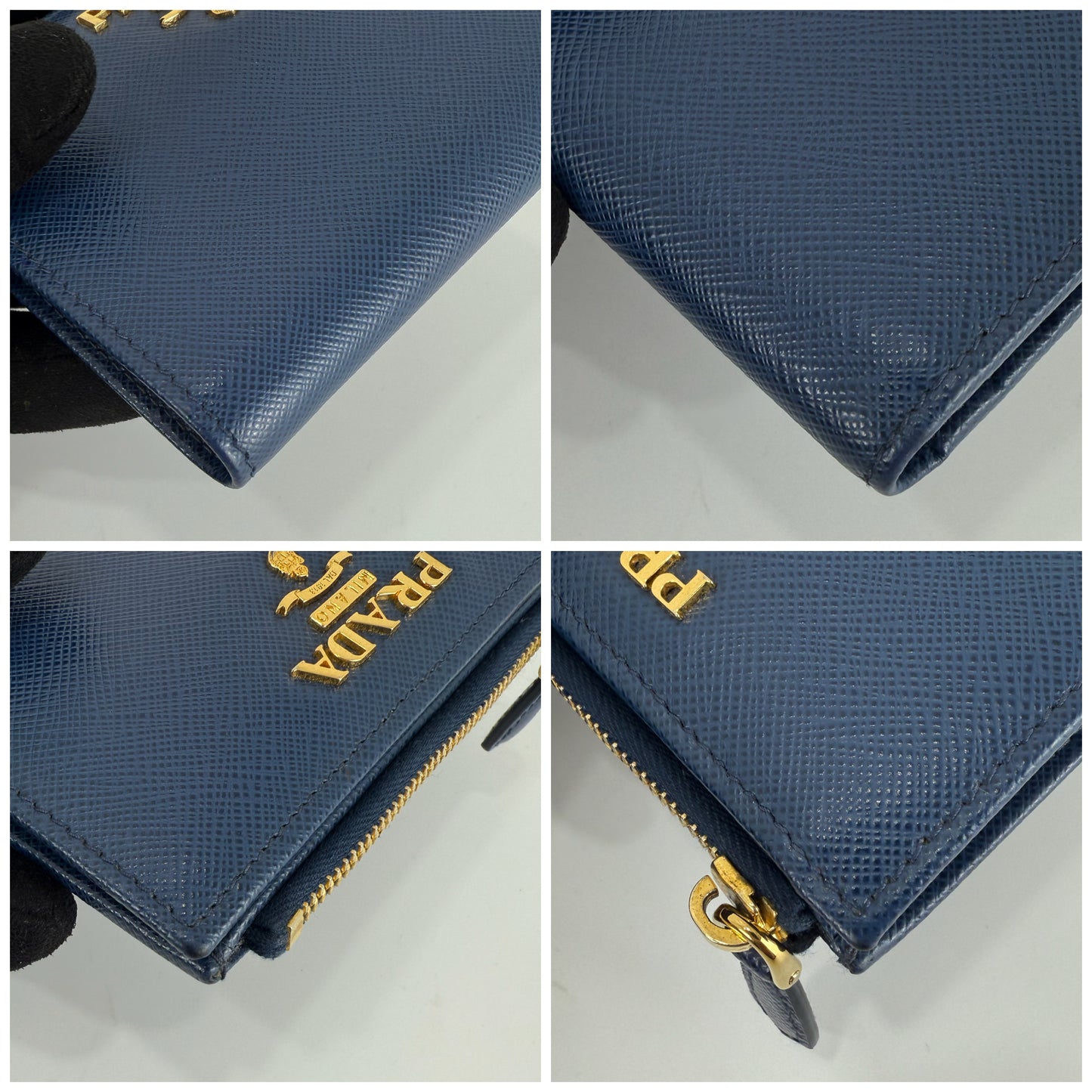 Prada Saffiano Leather Compact Wallet