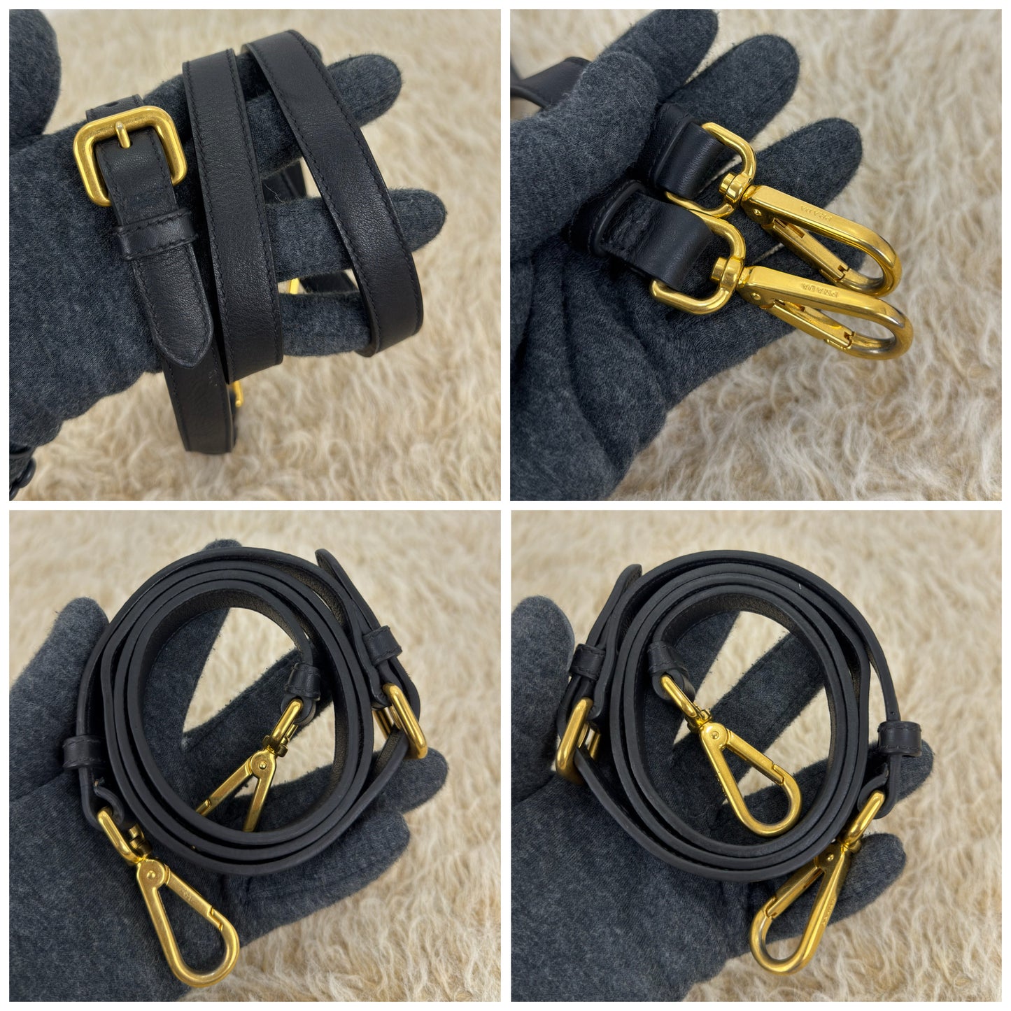 Prada Tessuto Nylon and Leather Bauletto Bag