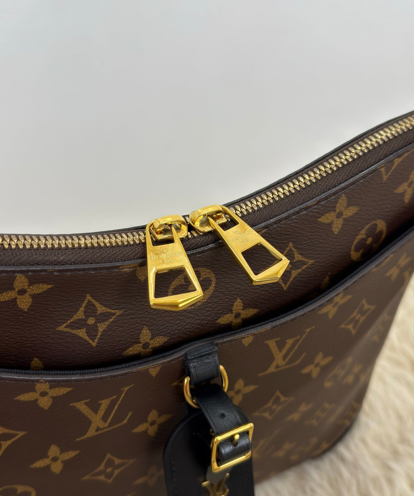 Louis Vuitton Monogram Canvas Odeon MM Noir