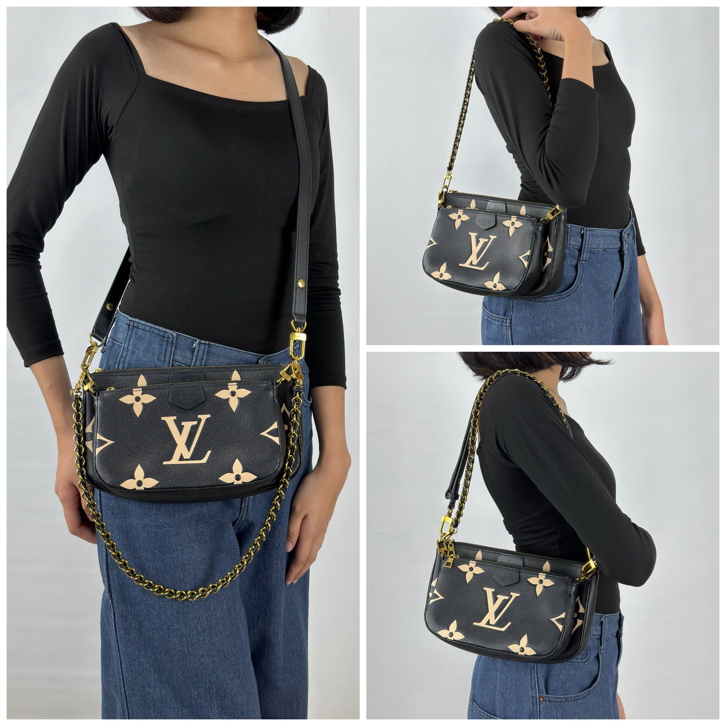 Louis Vuitton Multi Pochette Accesoires Monogram Empreinte