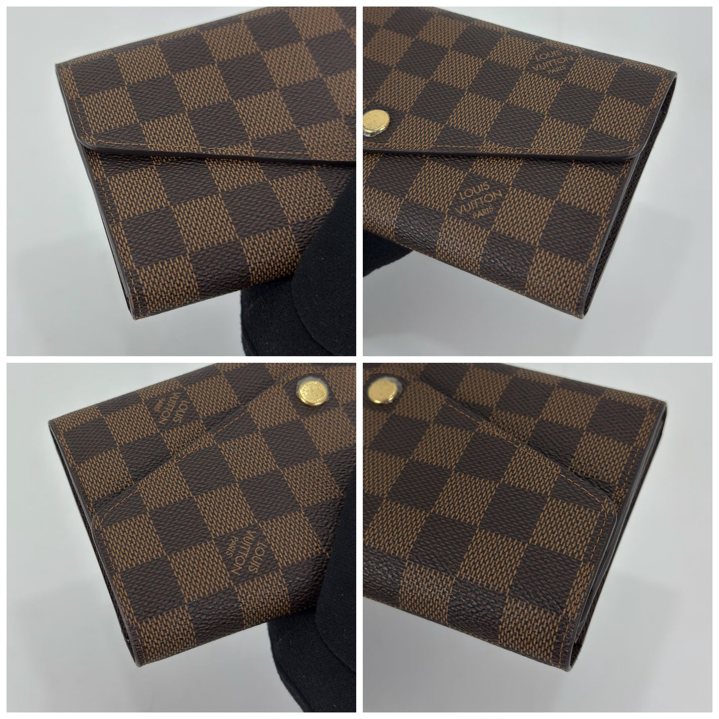 Louis Vuitton Damier Ebene Sarah Wallet