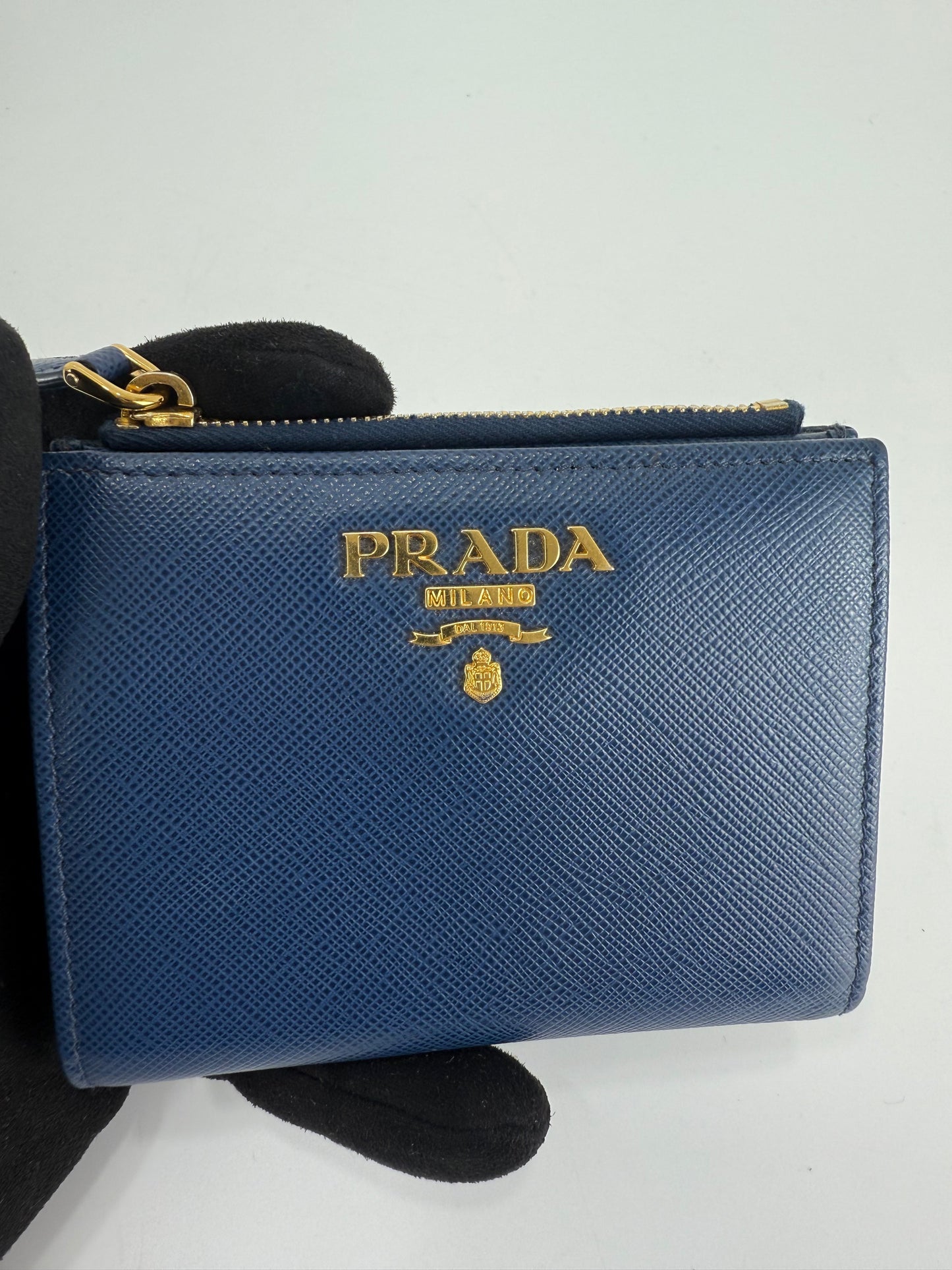 Prada Saffiano Leather Compact Wallet