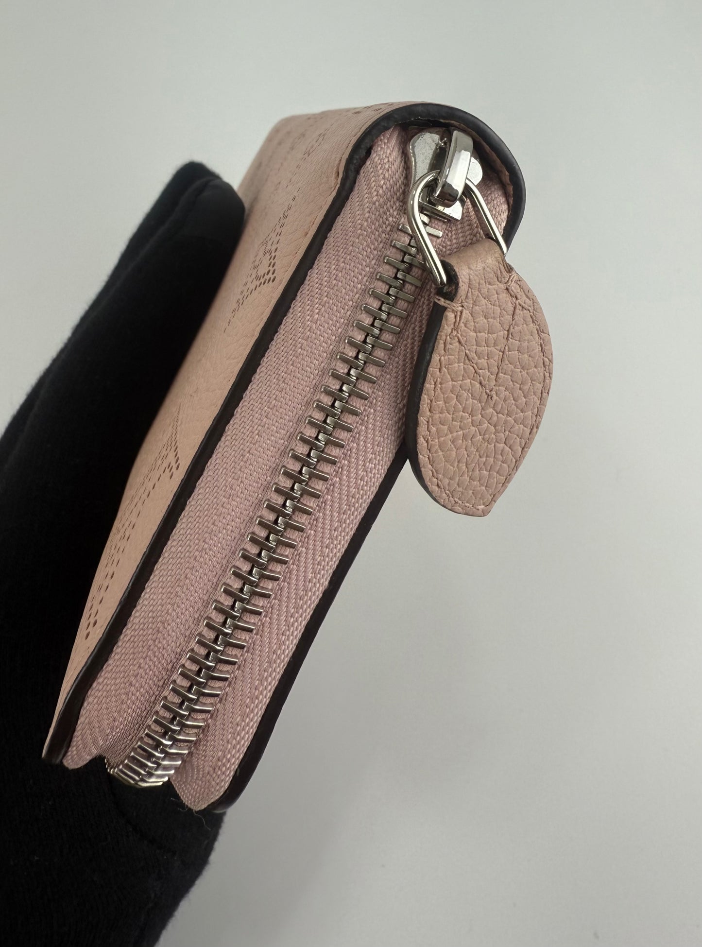 Louis Vuitton Magnolia Pink Monogram Mahina Zippy Wallet