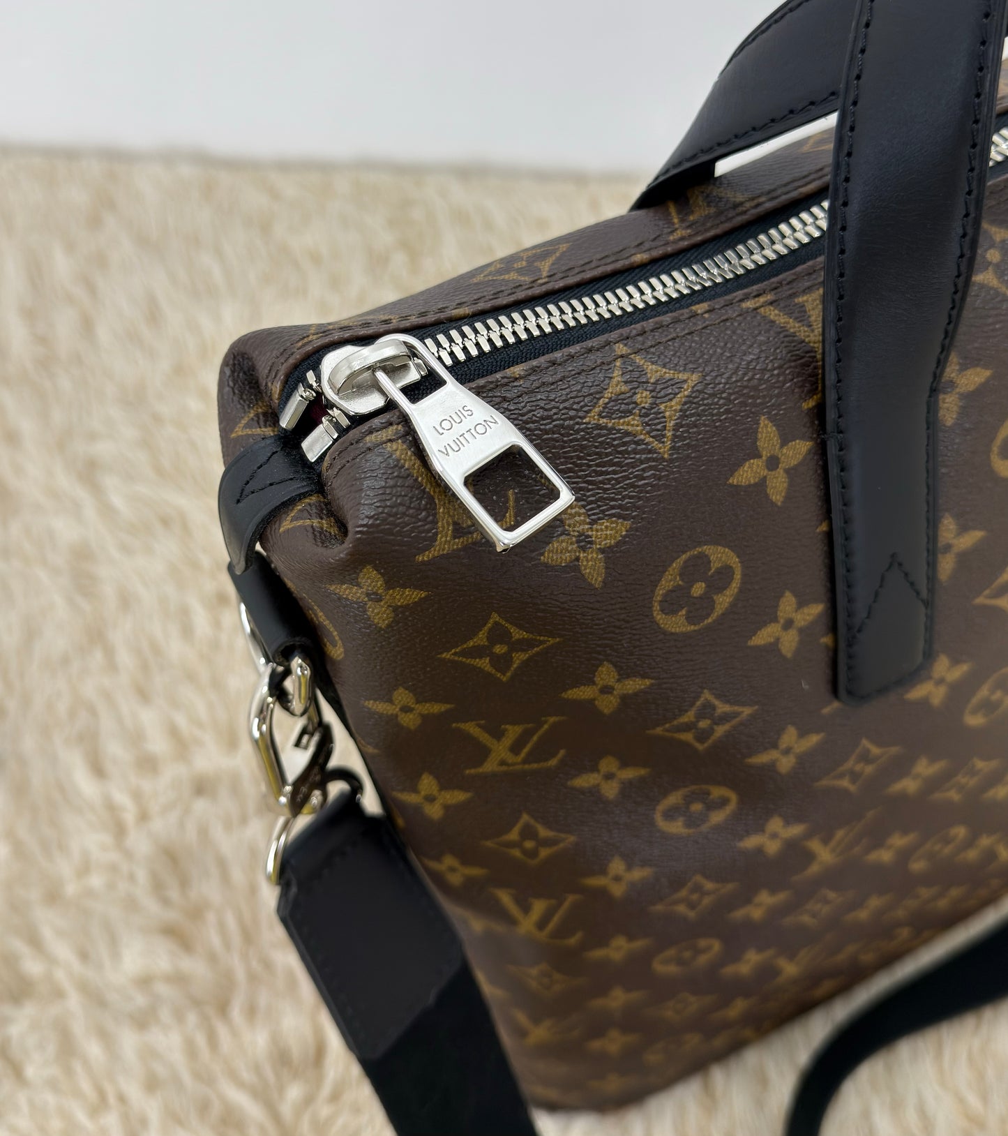 Louis Vuitton Monogram Macassar Kitan Tote