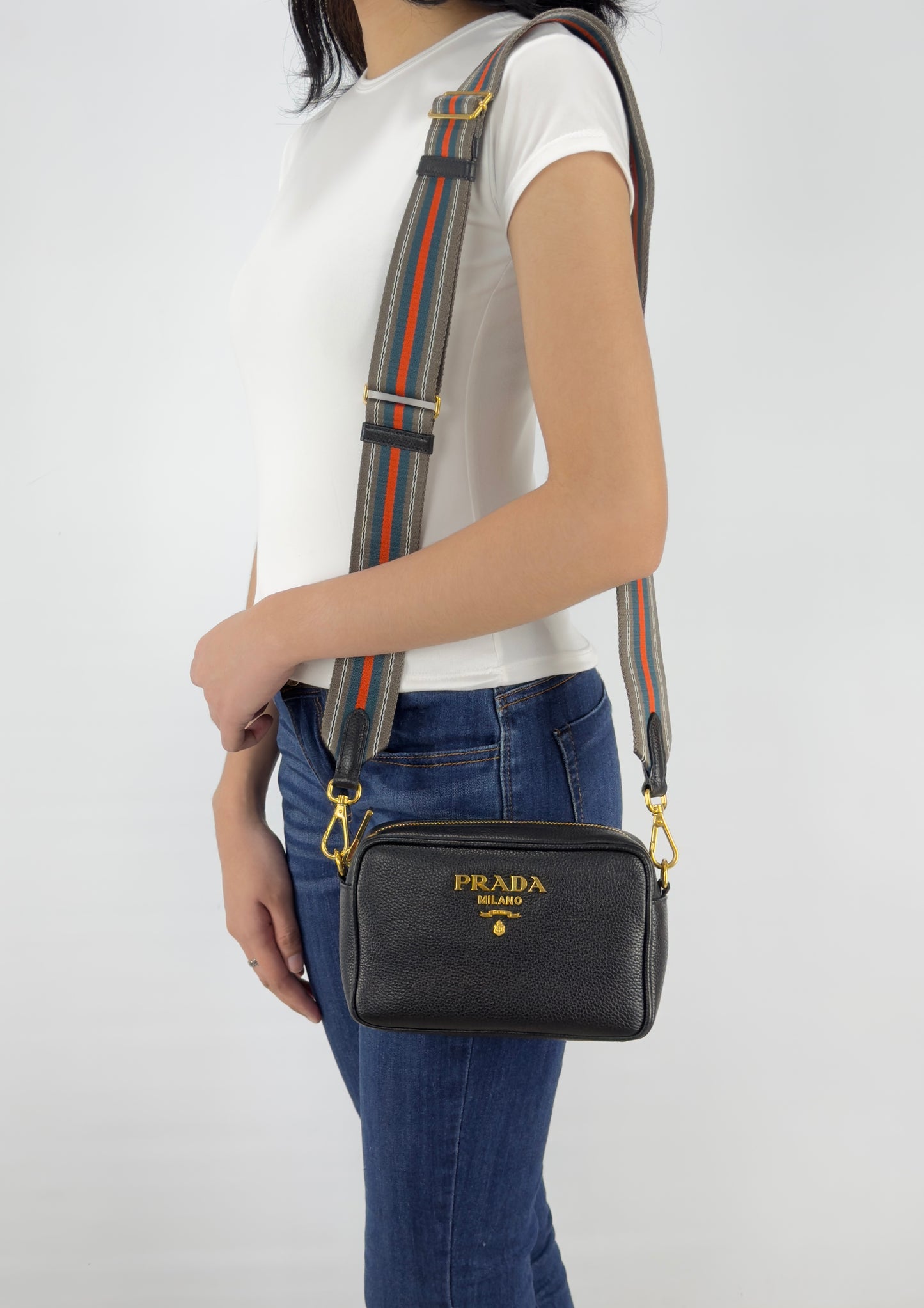 Prada Vitello Phenix Crossbody Bag Mini