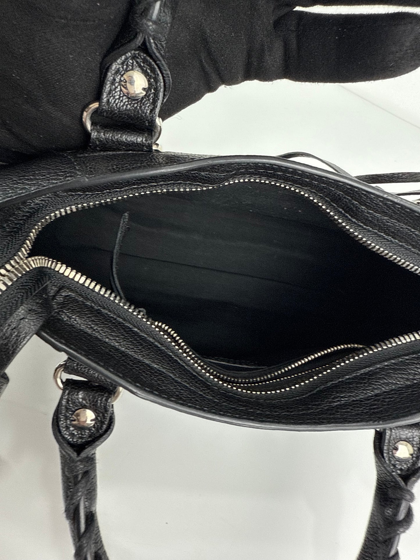 Baleciaga Metallic Edge City Mini