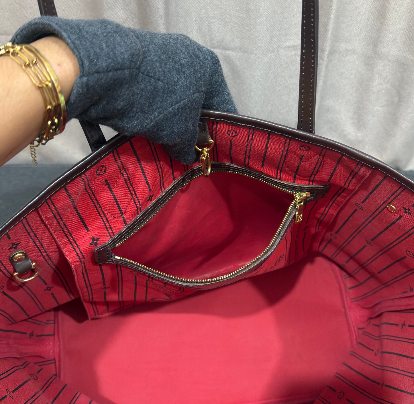 Louis Vuitton Neverful MM Damier Ebene AR4160