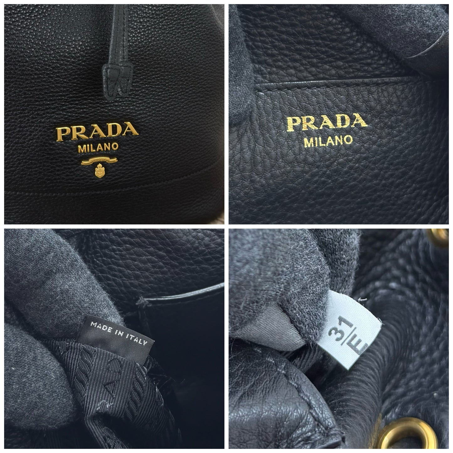 Prada Daino Calfskin Bucket Bag