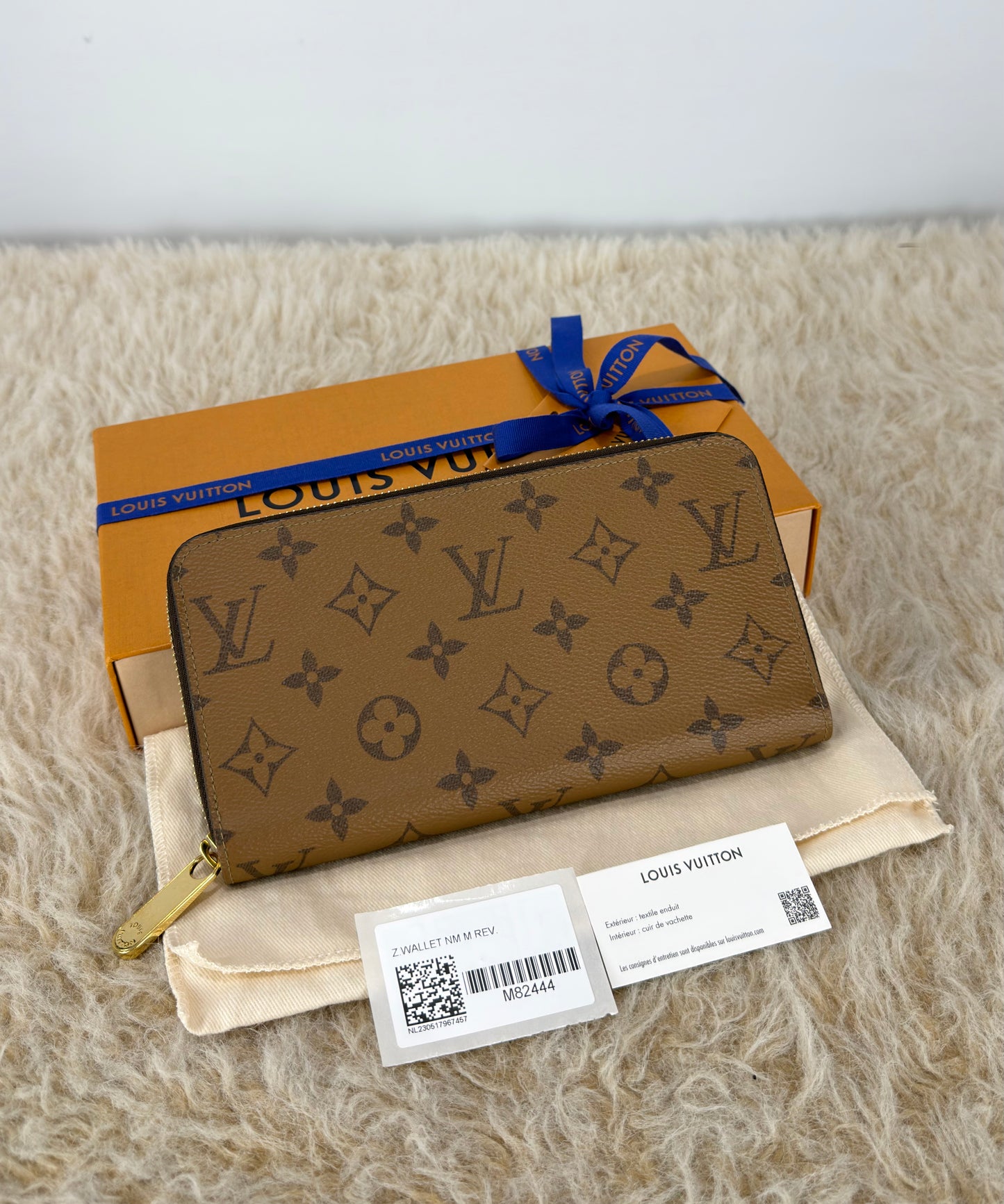 Louis Vuitton Zippy Wallet Reverse Monogram Canvas