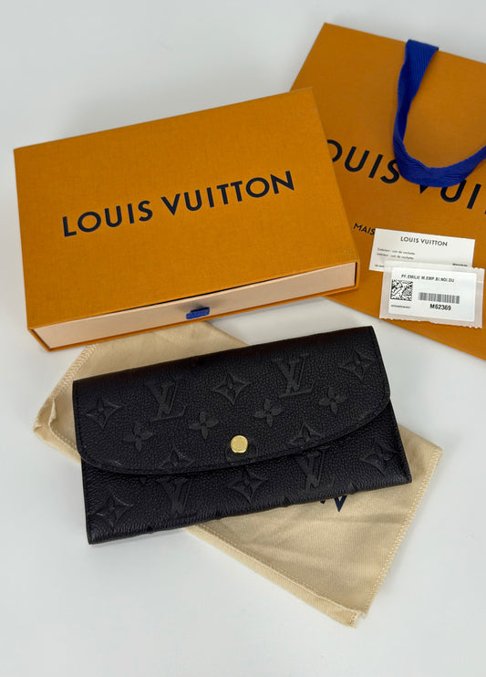 Louis Vuitton Emilie Wallet In Monogram Empreinte Leather