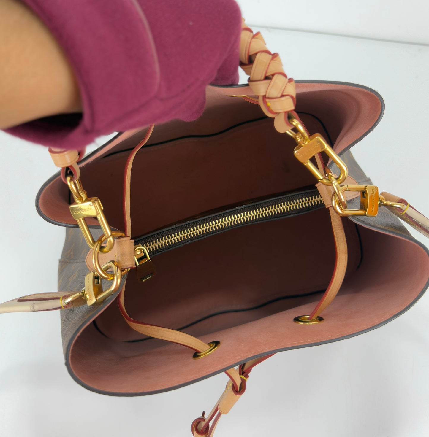 Louis Vuitton NeoNoe MM Braided Handle Monogram