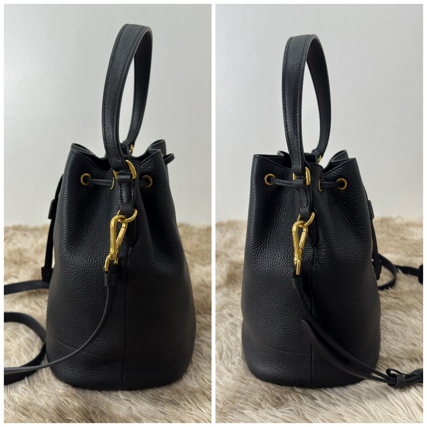 Prada Daino Calfskin Bucket Bag
