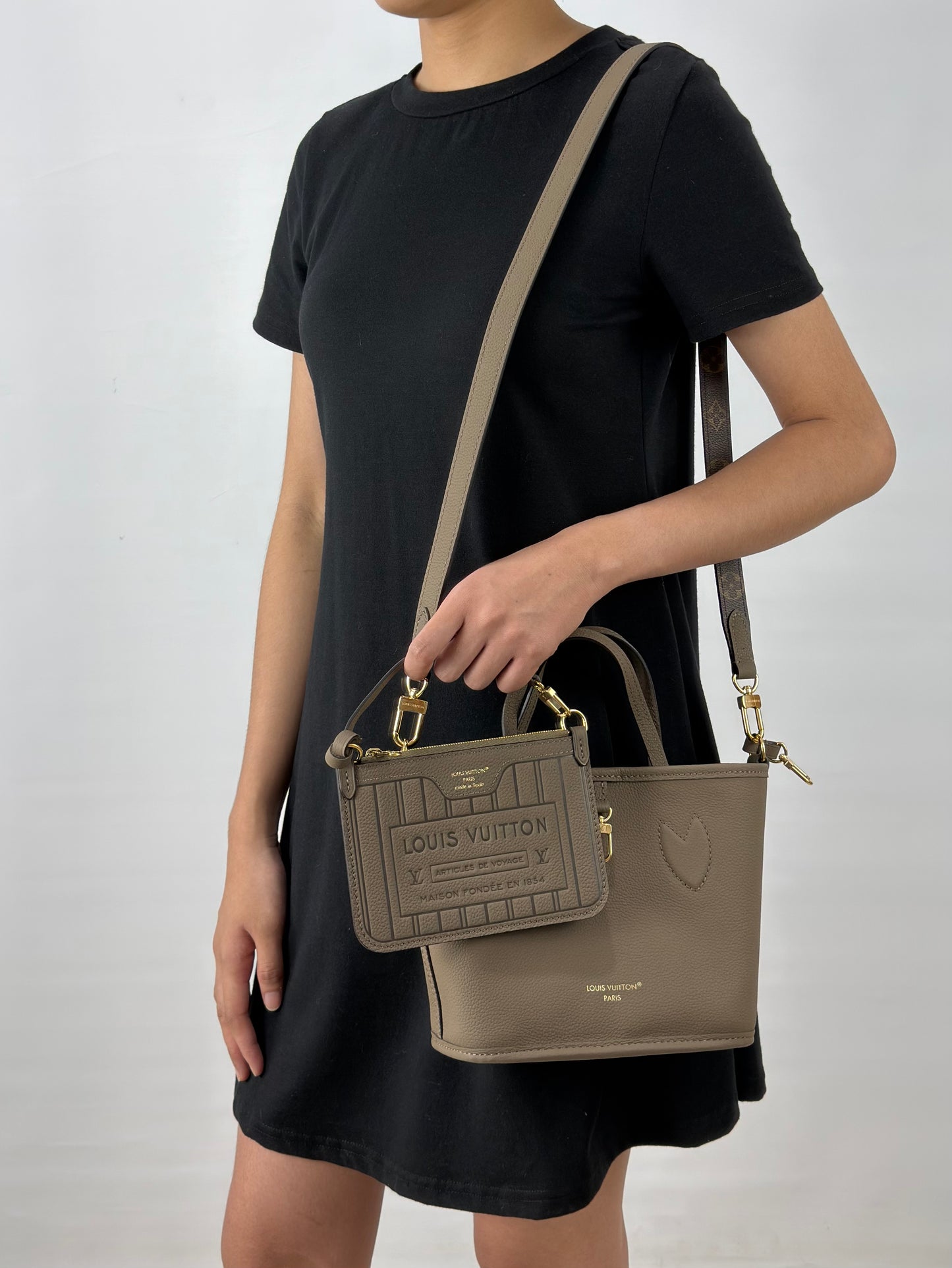 Louis Vuitton Inside Out BB Dark Fango Monogram