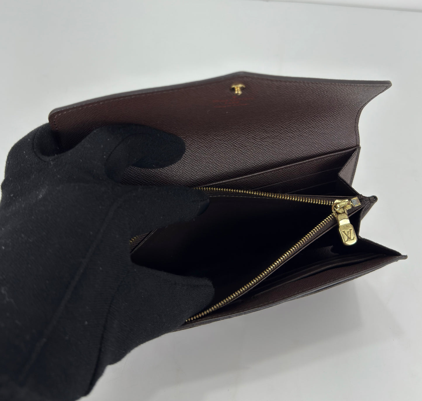 Louis Vuitton Damier Ebene Sarah Wallet