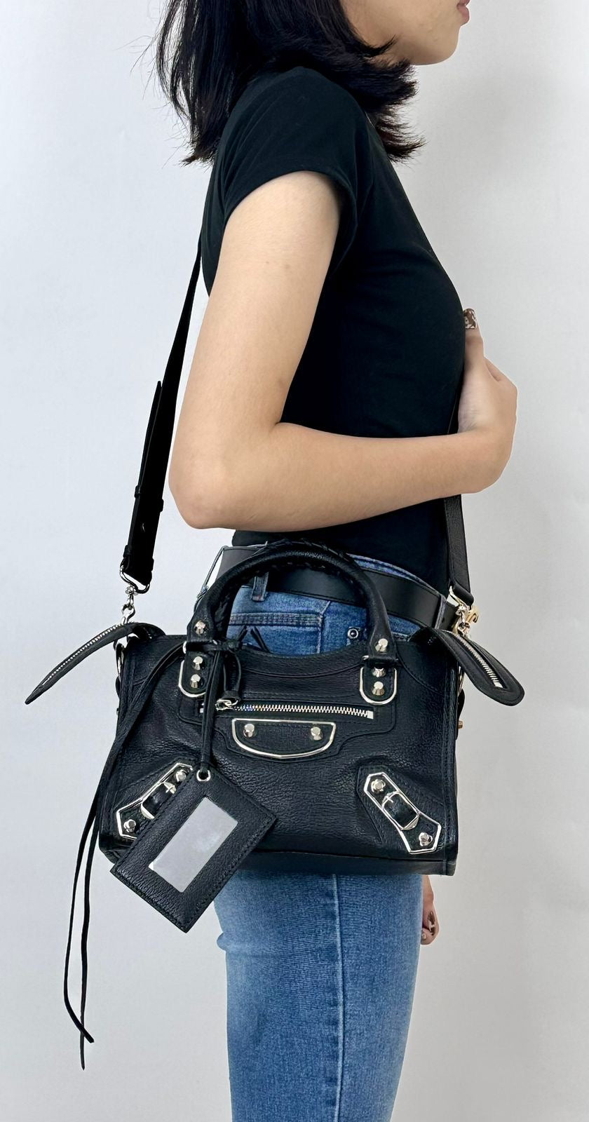 Balenciaga City metallic edge in MINI