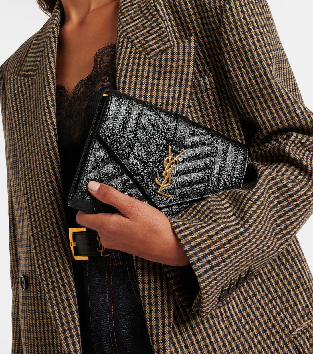 Saint Laurent Envelope Clutch Bag